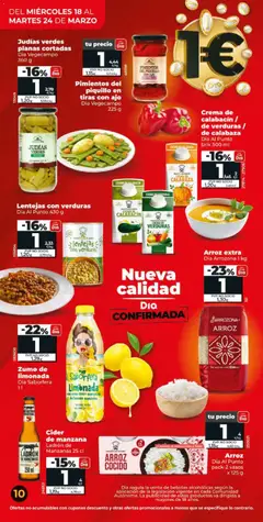 Vista previa Arroz extra, Arroz extra Dia Arrozona 1 kg válido desde el 18.03.2026 | Página: 10