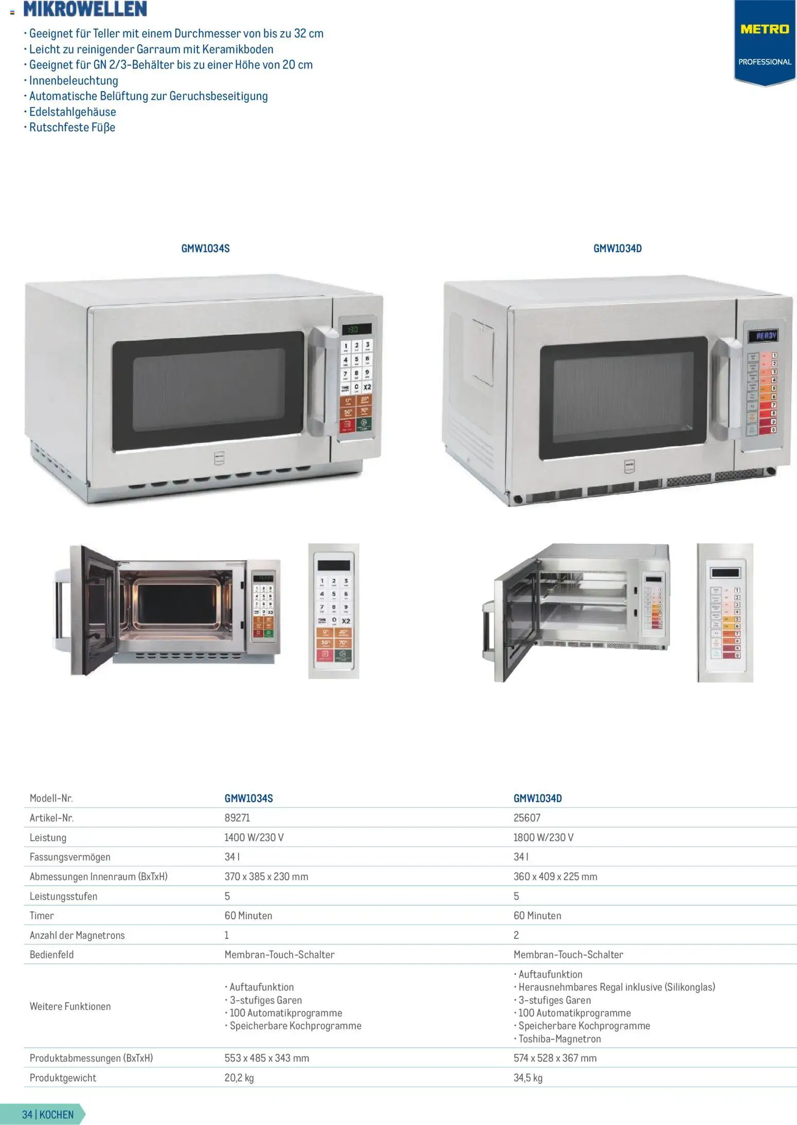 Metro Gastrogeräte gültig ab 23.02.2026 | Seite: 34 | Produkte: Regal