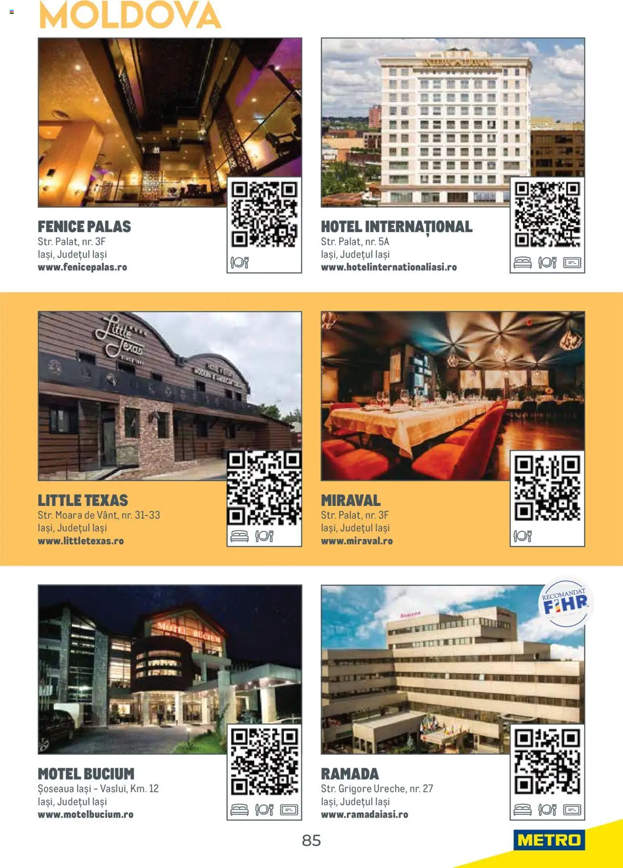 Metro catalog - Ghid de călătorie România – valabil de la 01.08.2025 | Pagină: 85