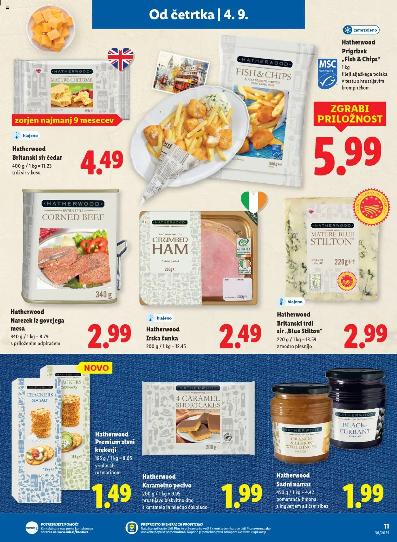 Novi Lidl katalog ponudbe – veljaven od 04.09.2025 | Stran: 17 | Izdelki: Ribez, Narezek, Sir, Sunka