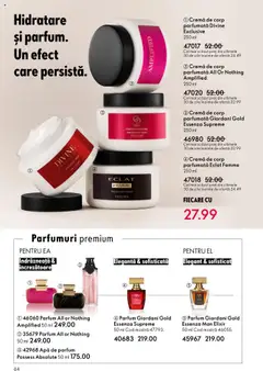Ofertele Oriflame valabile de la 22.10.2025 | Pagină: 64 | Produse: Apă de parfum, Parfum, Cremă, Apă