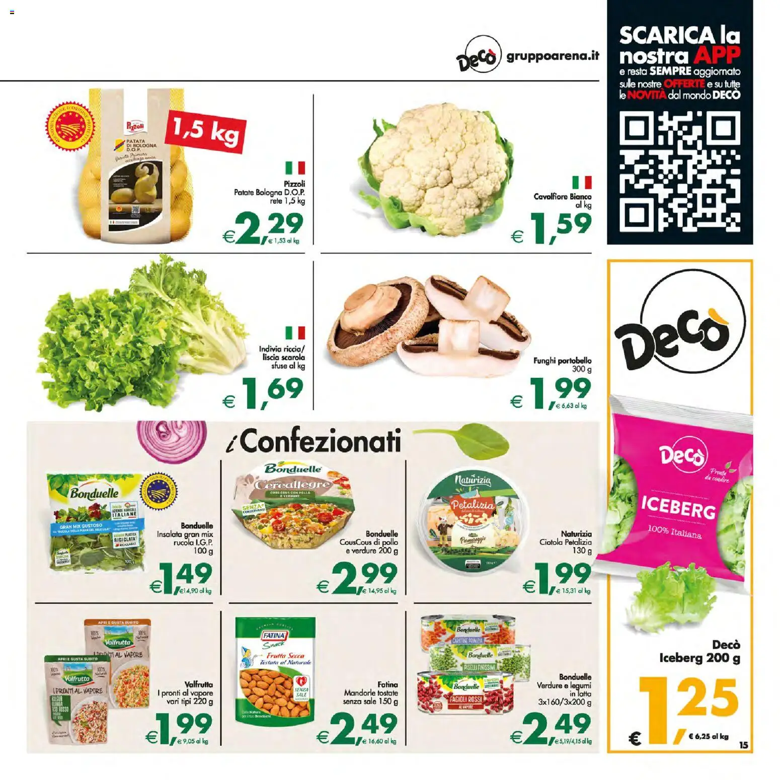 Volantino Decò del 13.01.2026 | Pagina: 16 | Prodotti: Pollo, Rucola, Frutta, Sale