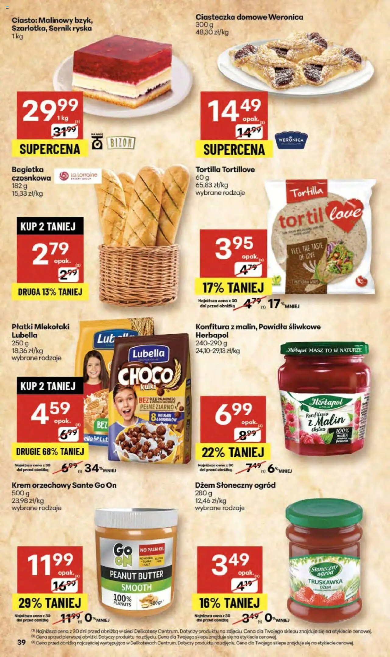 Delikatesy Centrum Gazetka od 02.10.2025 | Strona: 39 | Produkty: Tortilla, Delikatesy, Płatki, Krem