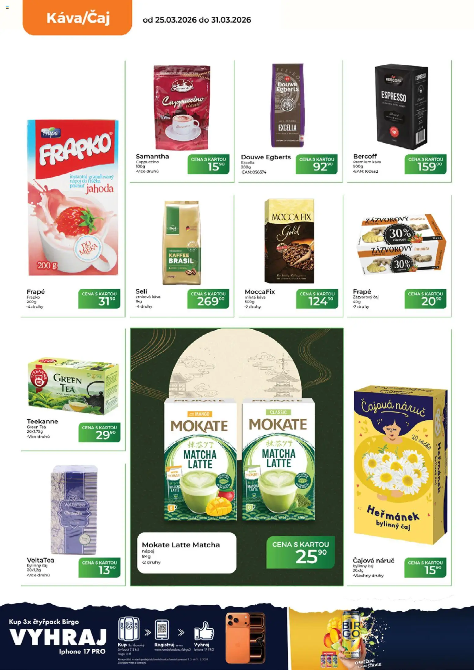 Tamda Foods leták od 25.03.2026 | Strana: 24 | Produkty: Káva, Douwe Egberts, Zrnková káva, Cappuccino