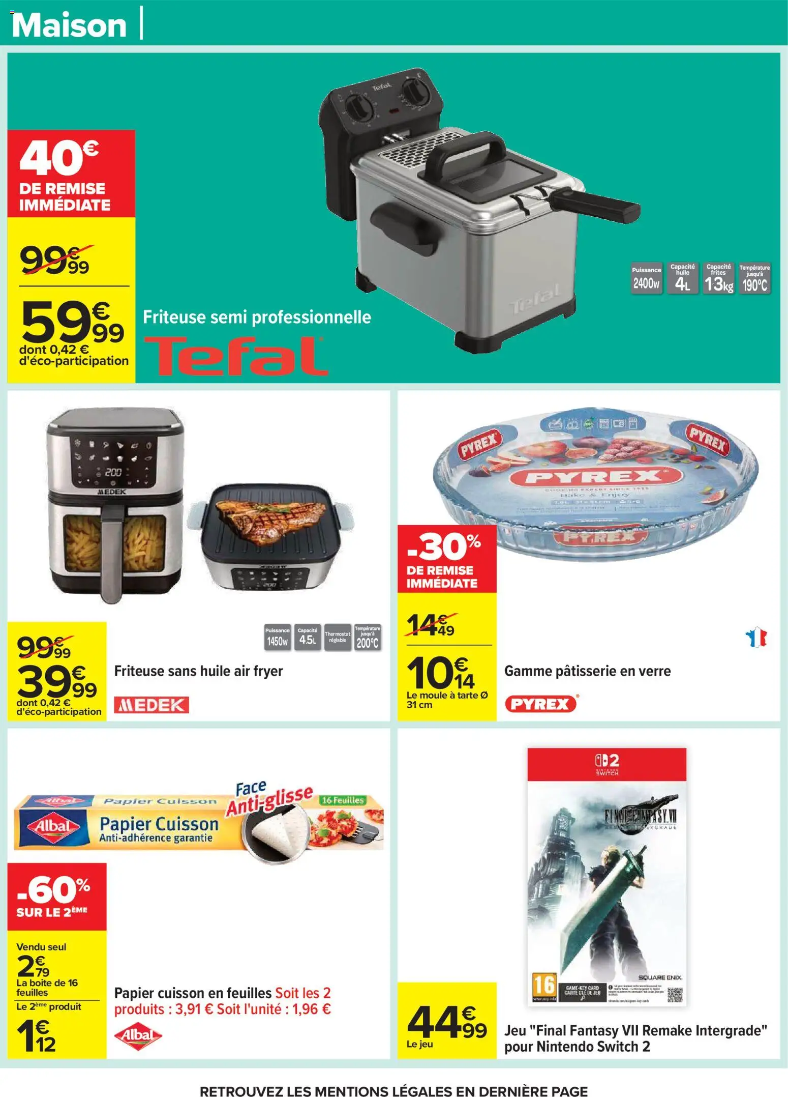 {H1} | Page: 70 | Produits: Clé, Frites, Friteuse sans huile, Tefal