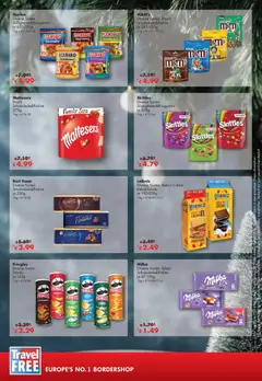 Travel Free Angebote ab 01.12.2025 gültig | Seite: 4 | Produkte: Haribo, M&M's, Milka, Pringles
