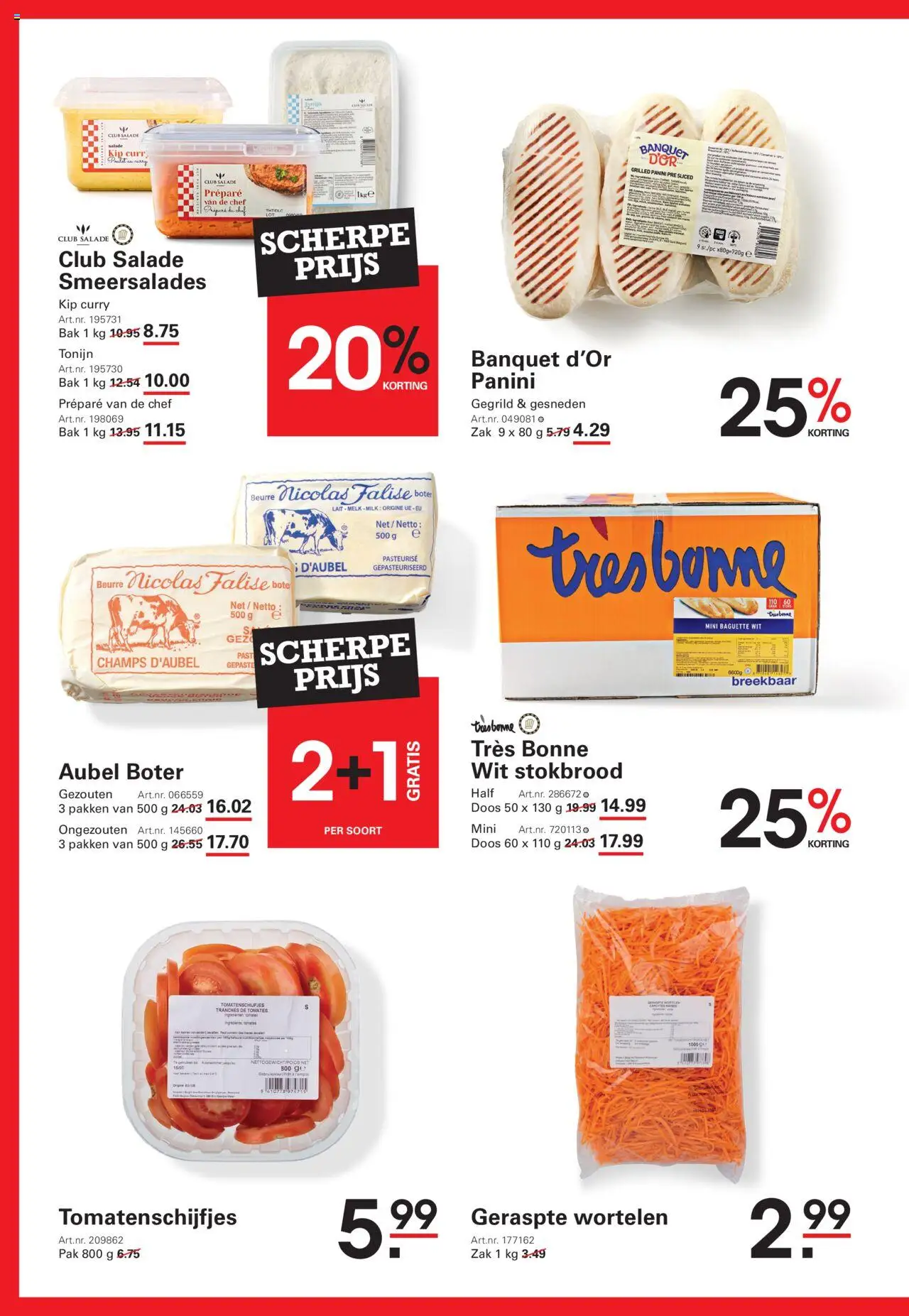  | Pagina: 2 | Producten: Baguette, Stokbrood, Zak, Boter