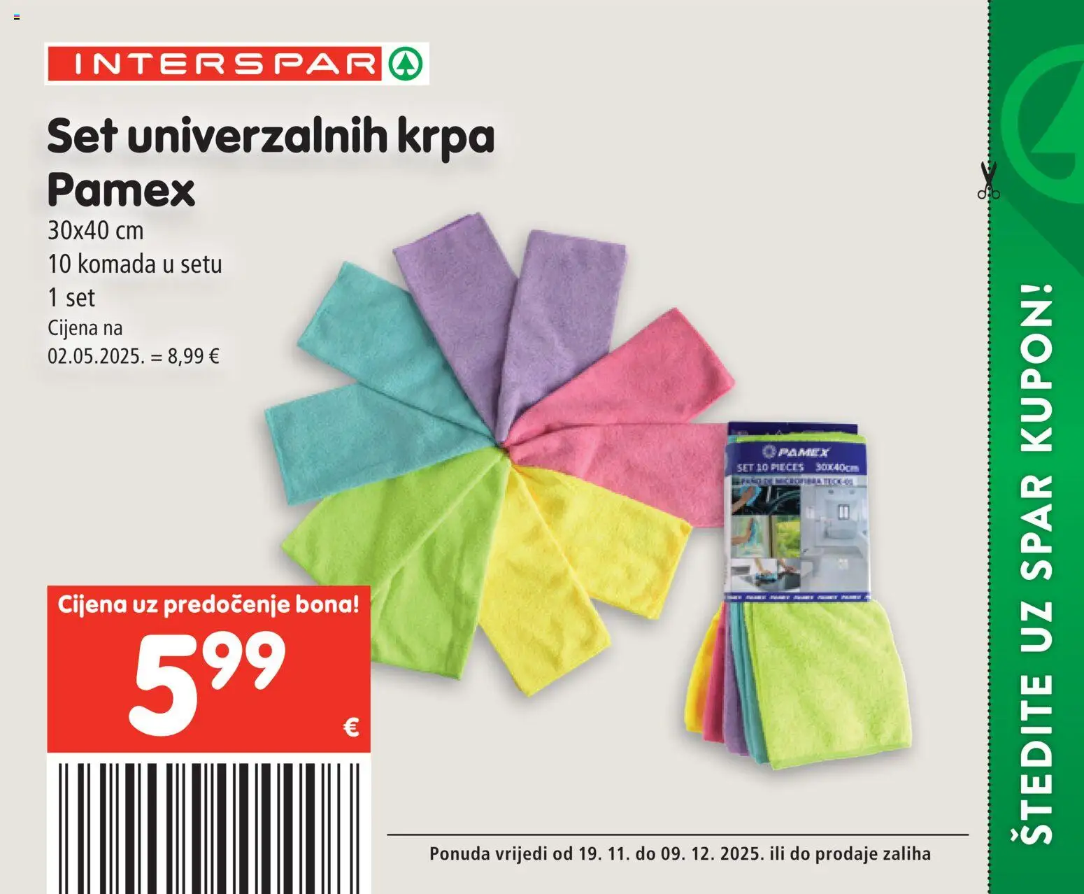 Interspar katalog | vrijedi od 19.11.2025 | Stranica: 60 | Proizvodi: Krpa