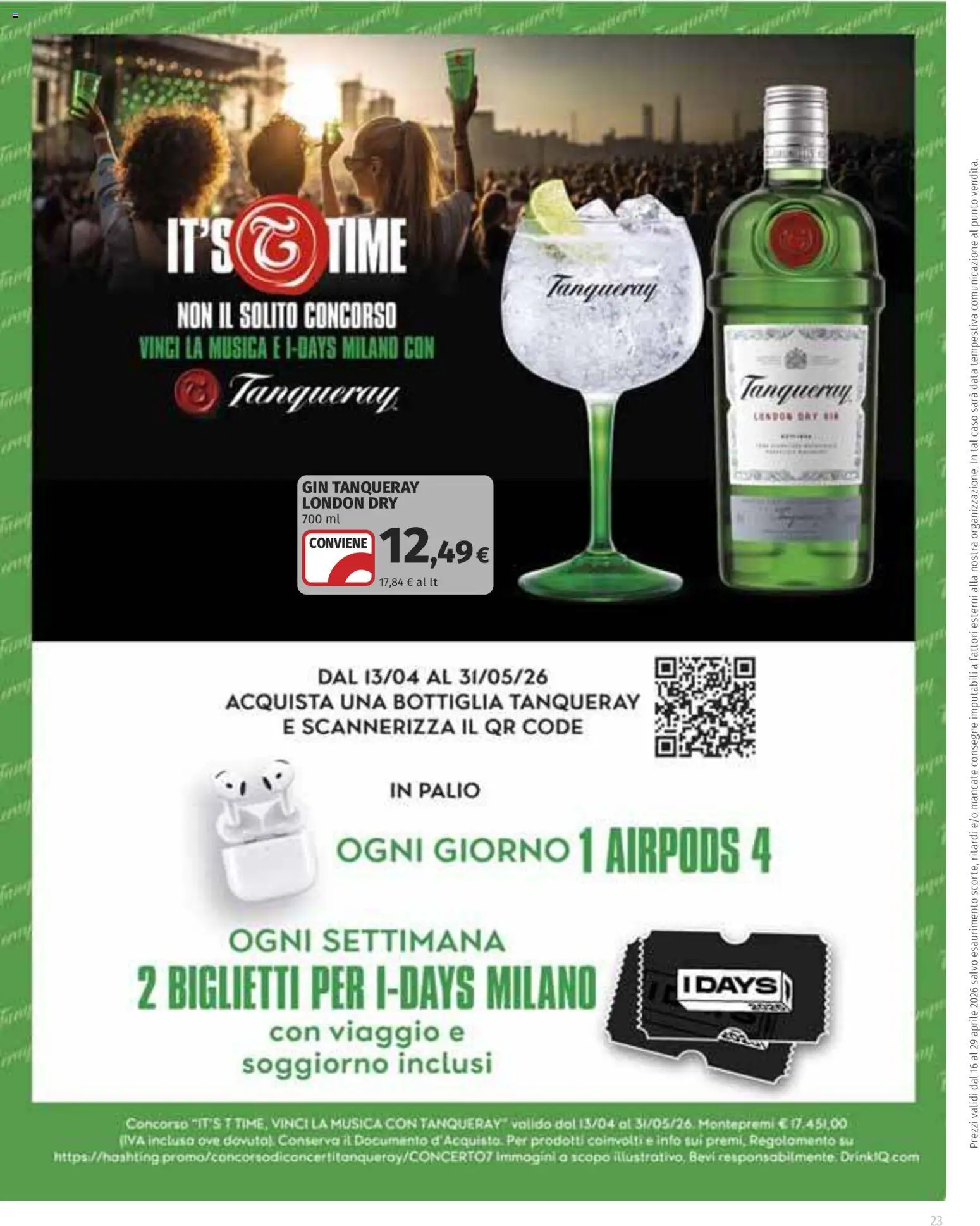 Volantino COOP del 16.04.2026 | Pagina: 23 | Prodotti: Tè, Data, Bottiglia, Airpods