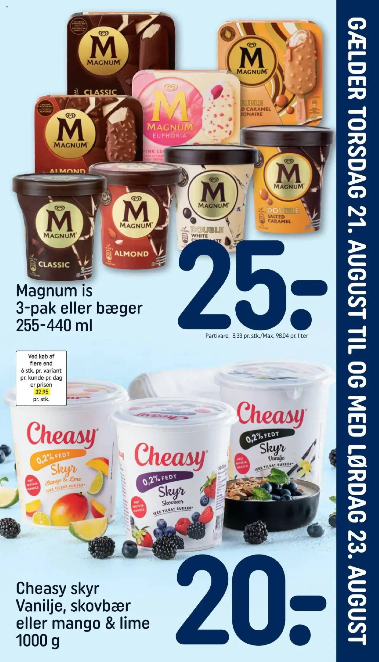 Rema 1000 Tilbudsavis gyldig fra 16.08.2025 | Side: 21 | Produkter: Mango, Lime, Sukker, Vanilje