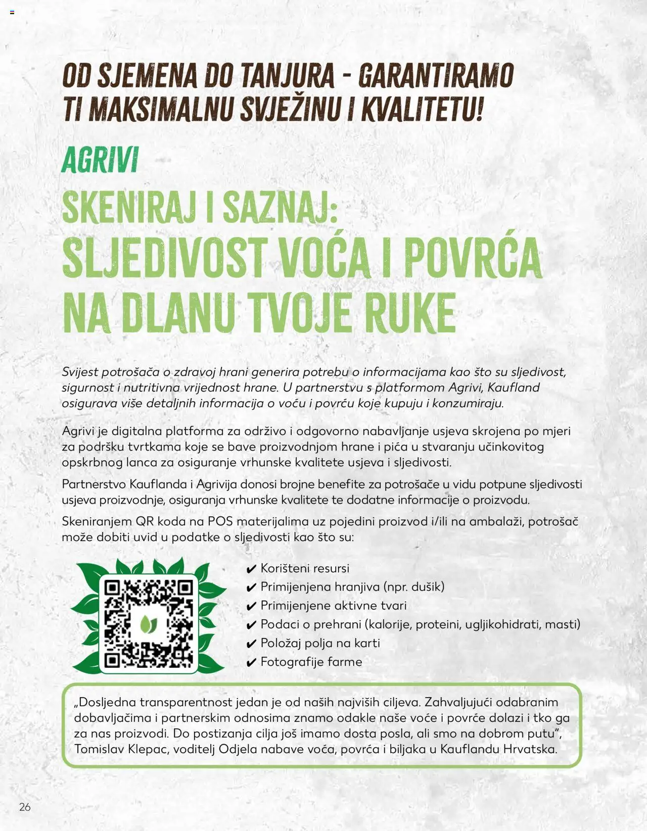 Kaufland katalog | vrijedi od 23.01.2024 | Stranica: 26 | Proizvodi: Povrće, Voće