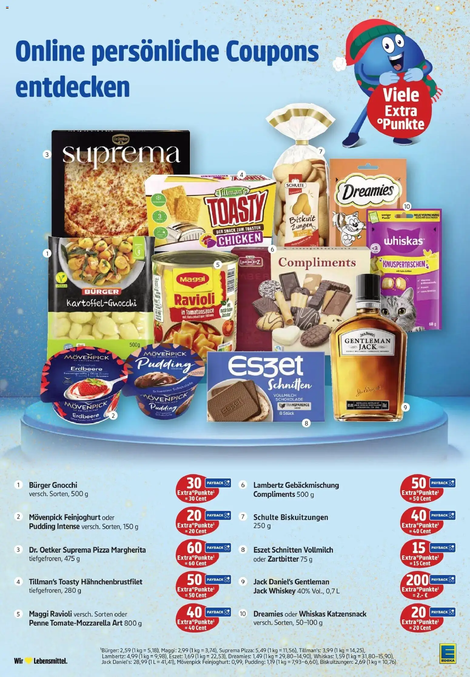 Edeka prospekt Friedrichsthal	 – gültig ab 14.12.2025 | Seite: 32 | Produkte: Schokolade, Burger, Reis, Whiskas