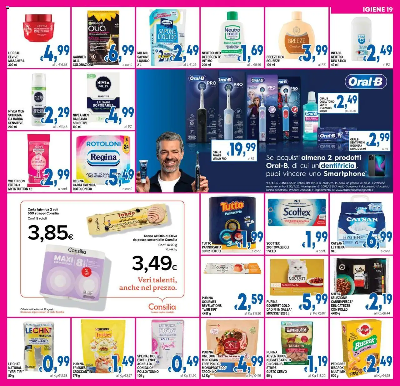 Volantino DEM del 18.08.2025 | Pagina: 19 | Prodotti: Balsamo, Dopobarba, Collutorio, Intimo