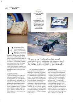 QUESO AZUL CABRA ANDAZUL, Andazul, a blue cheese made from goat's milk. │ válido desde el 27.06.2025 | Página: 45 | Productos: Queso, Pasta, Crema, Cámara
