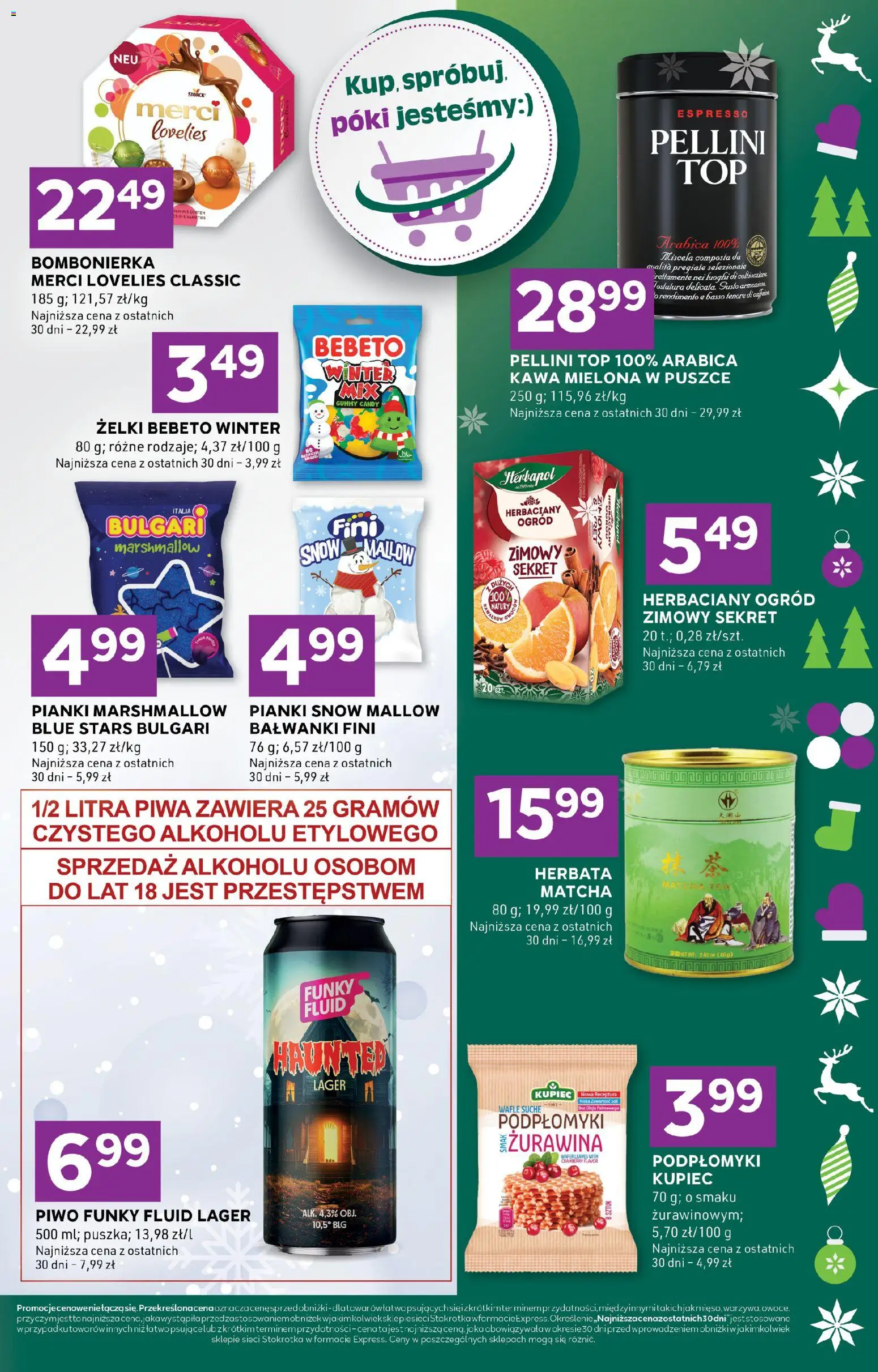 Stokrotka Gazetka - Express od 18.12.2025 | Strona: 5 | Produkty: Bombonierka, Pianki marshmallow, Żelki, Herbata