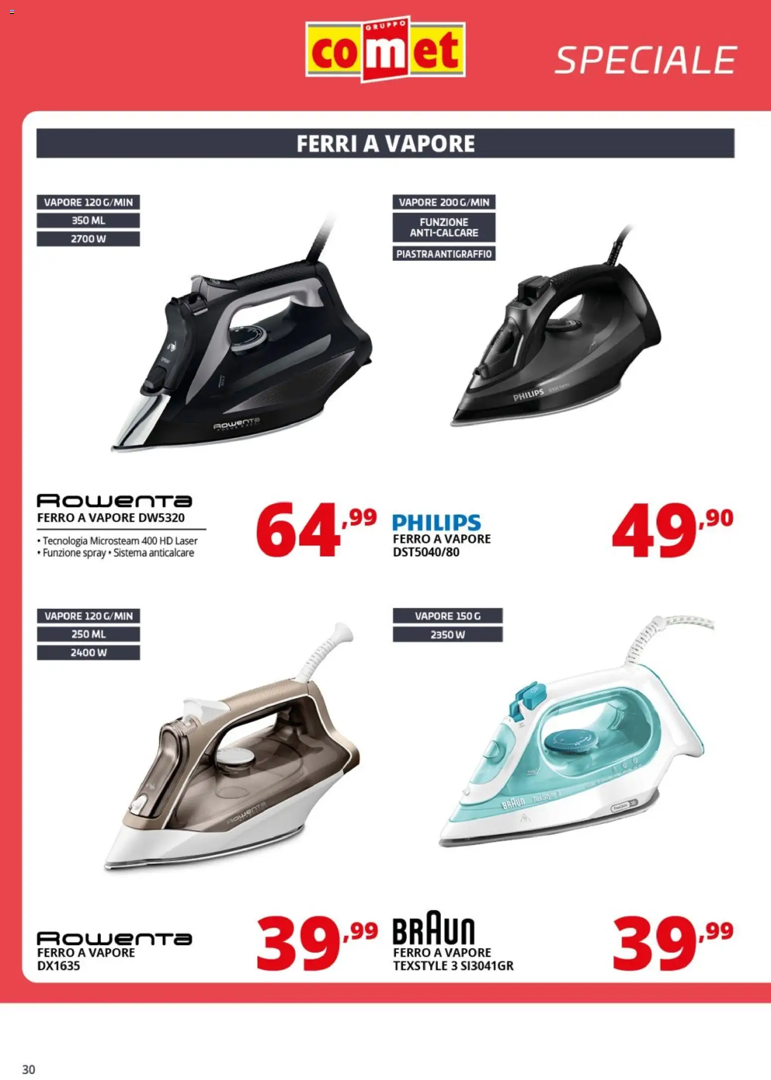 Volantino Comet del 24.04.2026 | Pagina: 30 | Prodotti: Anticalcare