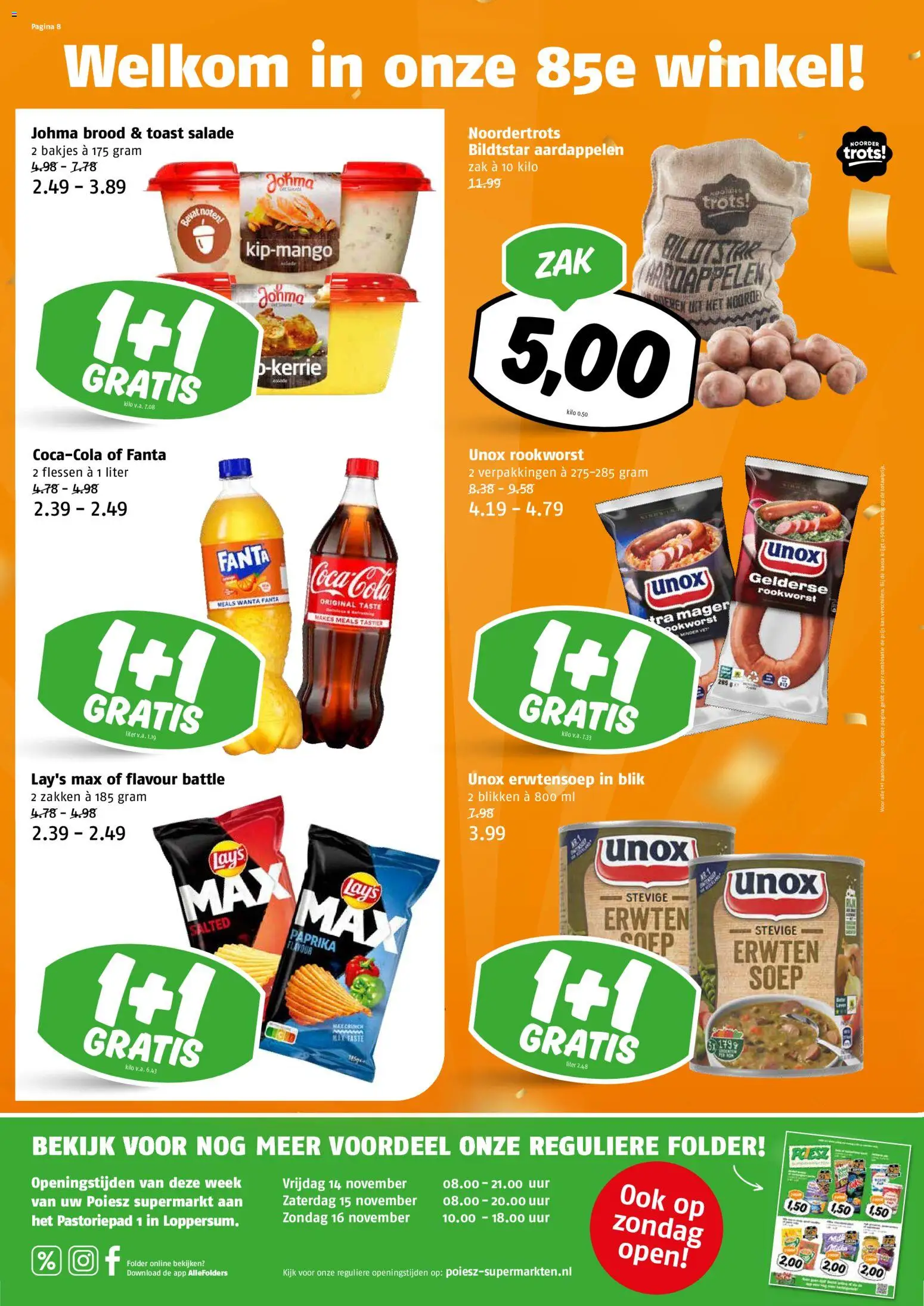 {H1} | Pagina: 8 | Producten: Noten, Salade, Zak, Kész piskótalap