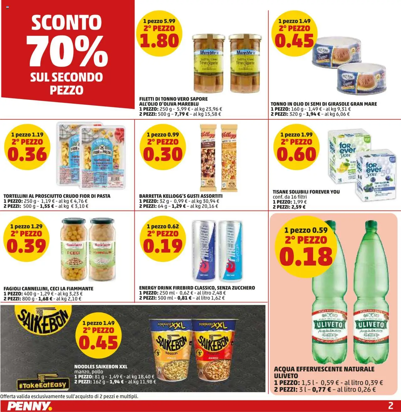 Volantino PENNY del 11.09.2025 | Pagina: 2 | Prodotti: Fagioli, Zucchero, Olio, Olio di semi di girasole