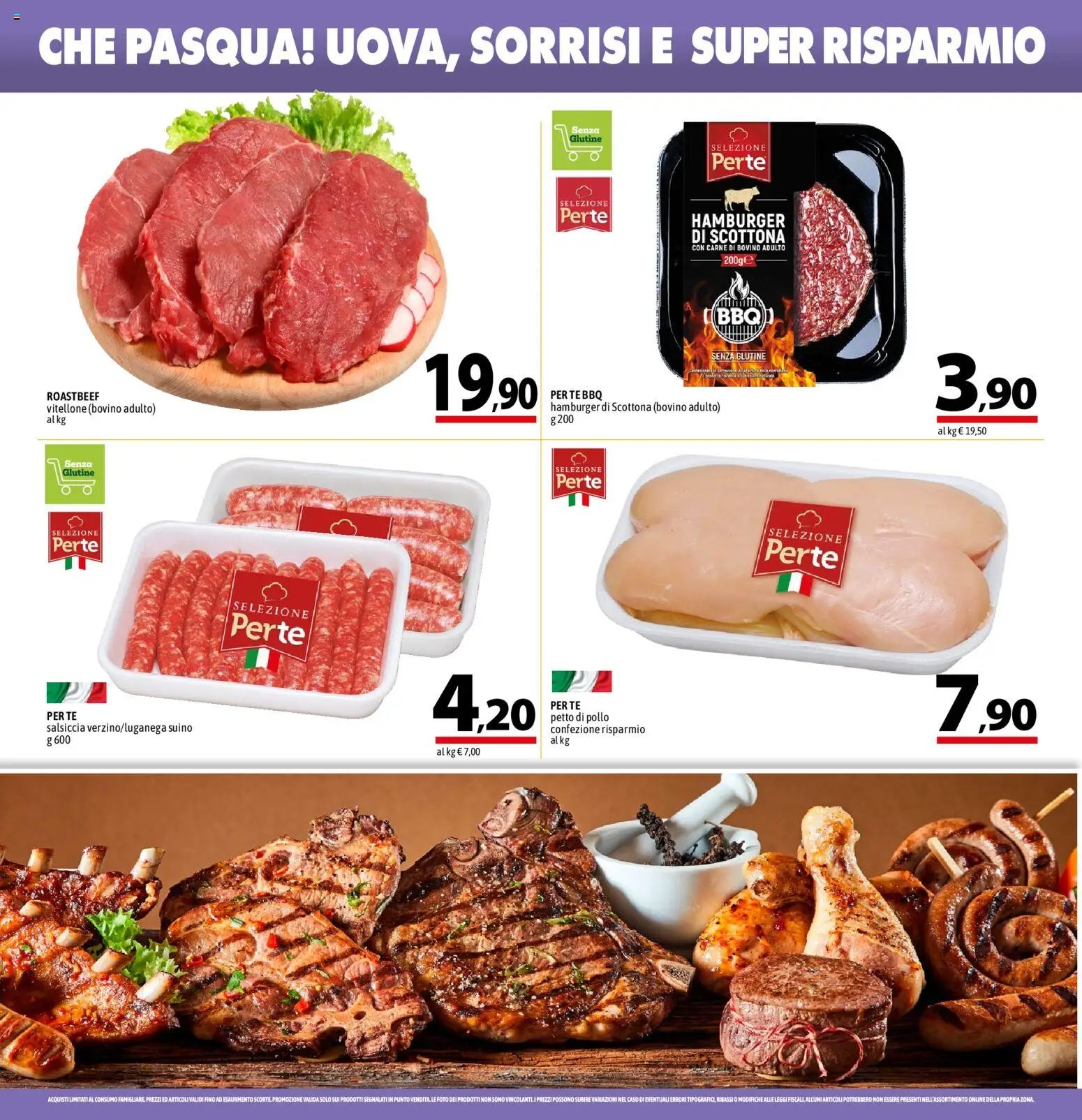 Volantino A&O del 26.03.2026 | Pagina: 4 | Prodotti: Petto di Pollo, Tè, Suino, Salsiccia