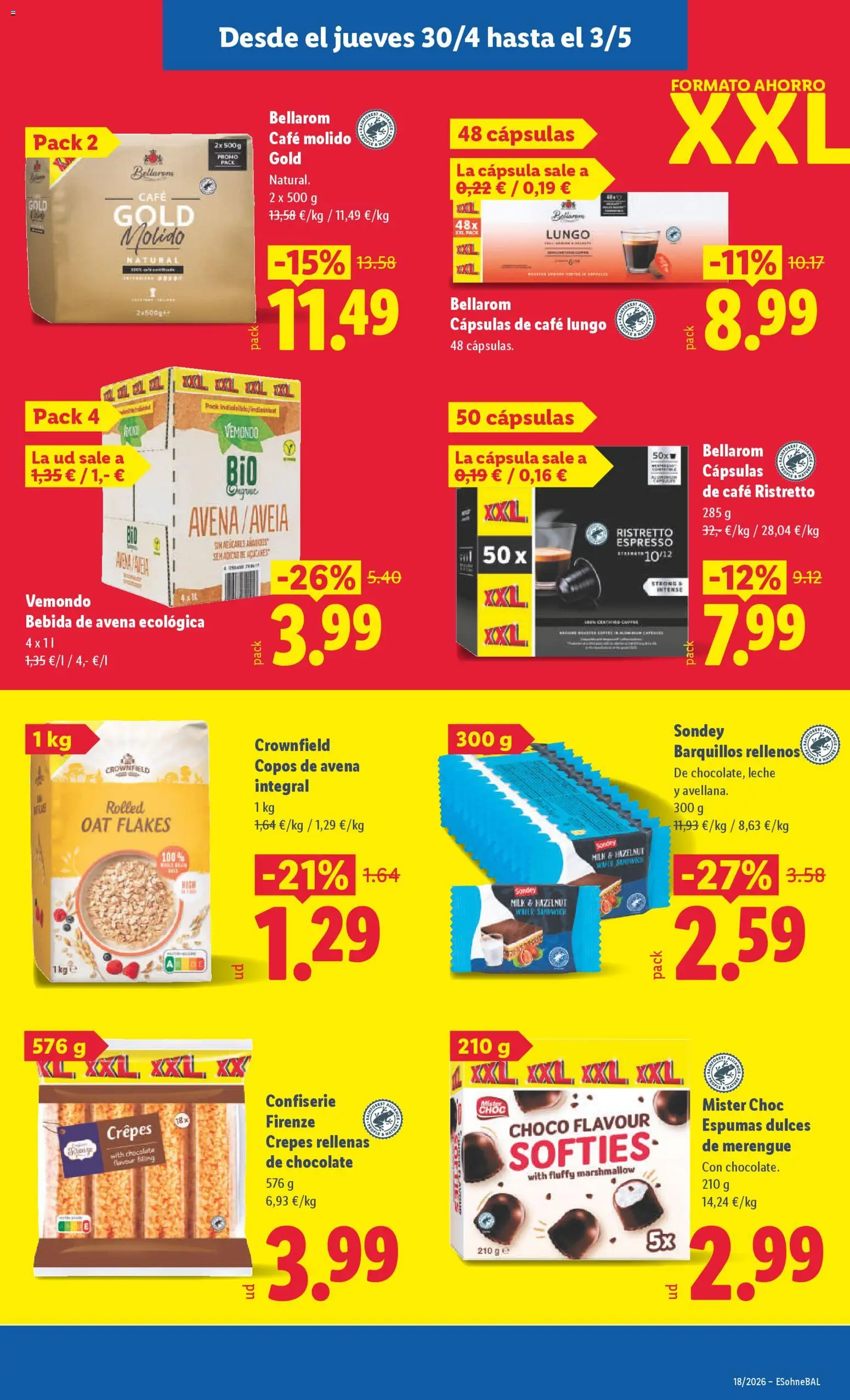 Lidl folleto │ válido desde el 27.04.2026 | Página: 37 | Productos: Leche, Café, Café molido, Bebida de avena ecológica