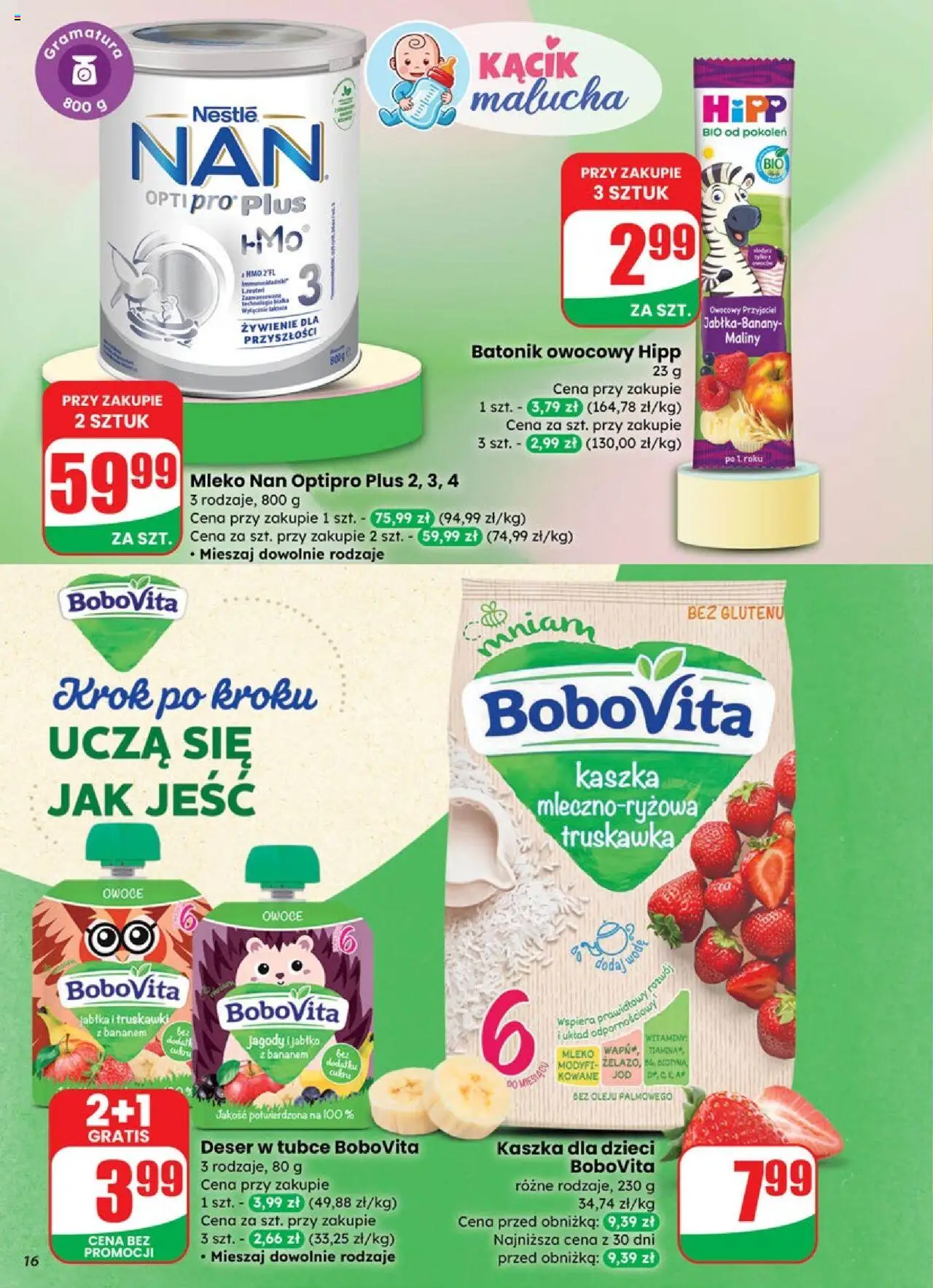 Dino Gazetka od 08.10.2025 | Strona: 16 | Produkty: Jagody, Kaszka dla dzieci, Truskawki, Owoce