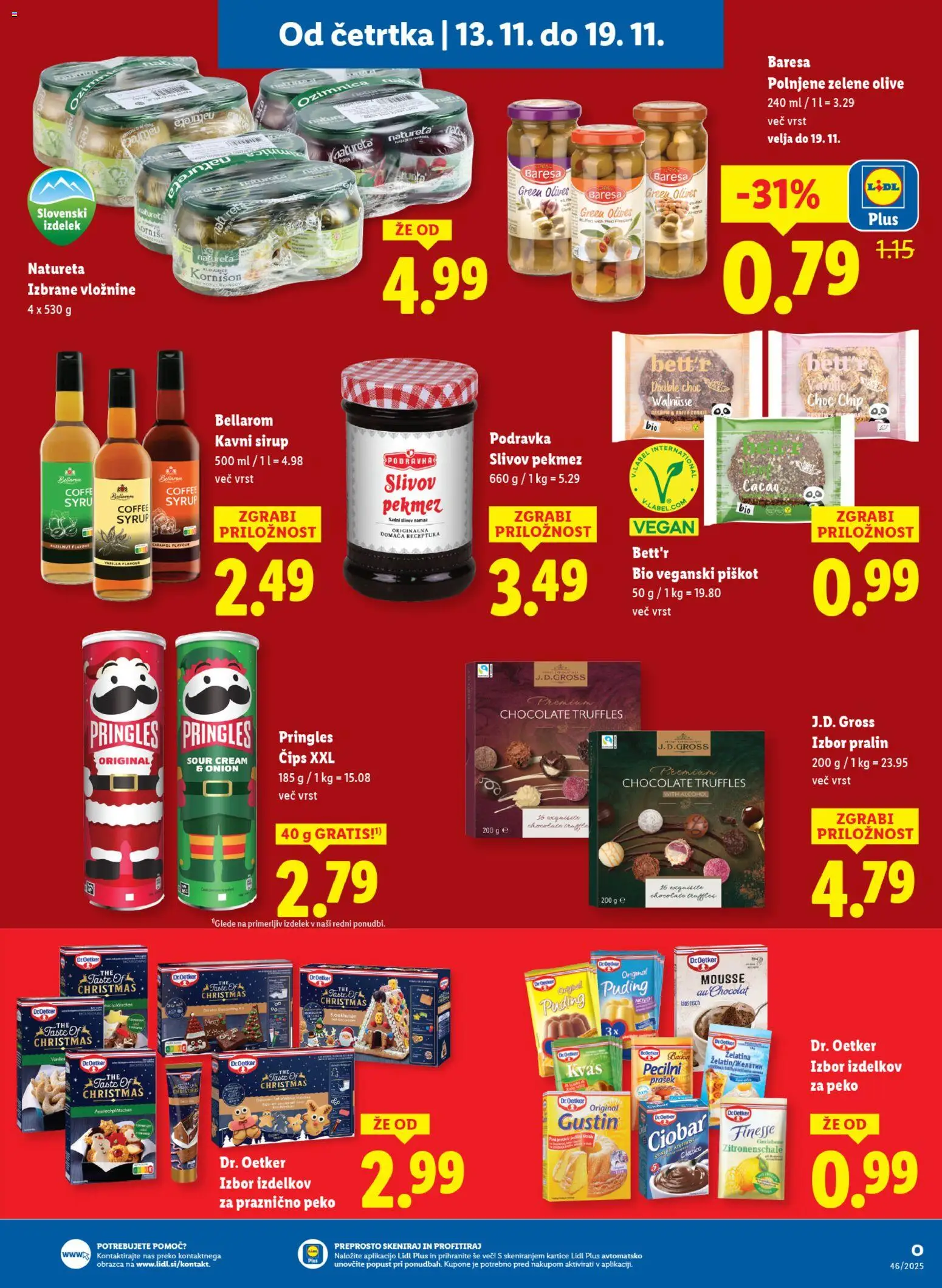 Novi Lidl katalog ponudbe – veljaven od 13.11.2025 | Stran: 9 | Izdelki: Sirup, Puding, Namaz, Olive