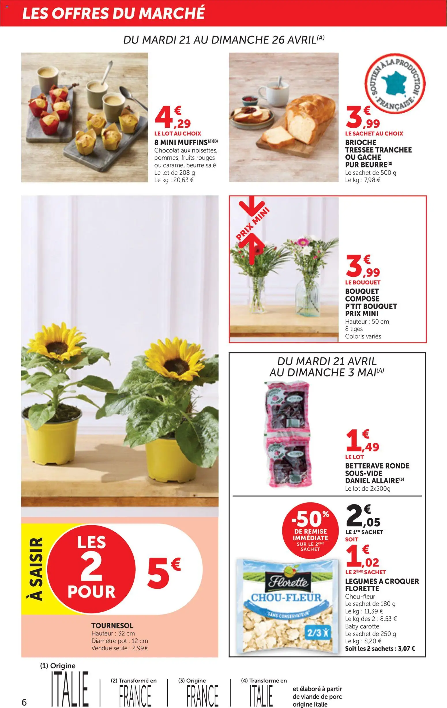 {H1} | Page: 6 | Produits: Viande de porc, Beurre, Viande, Porc