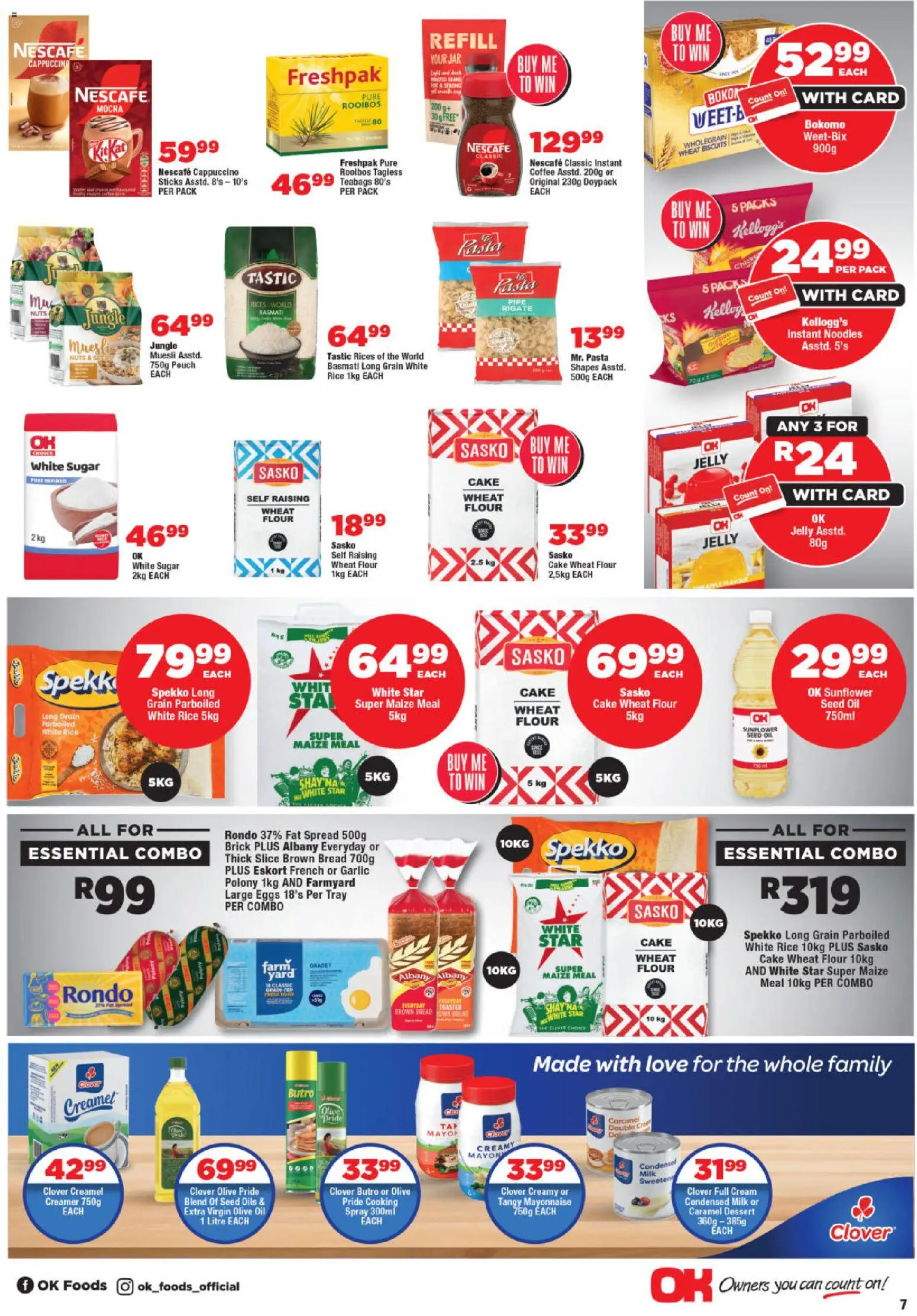 New OK Foods catalogue – valid from 25.11.2025 | Page: 7 | Products: Toaster, Bread, Biscuits, Coffee