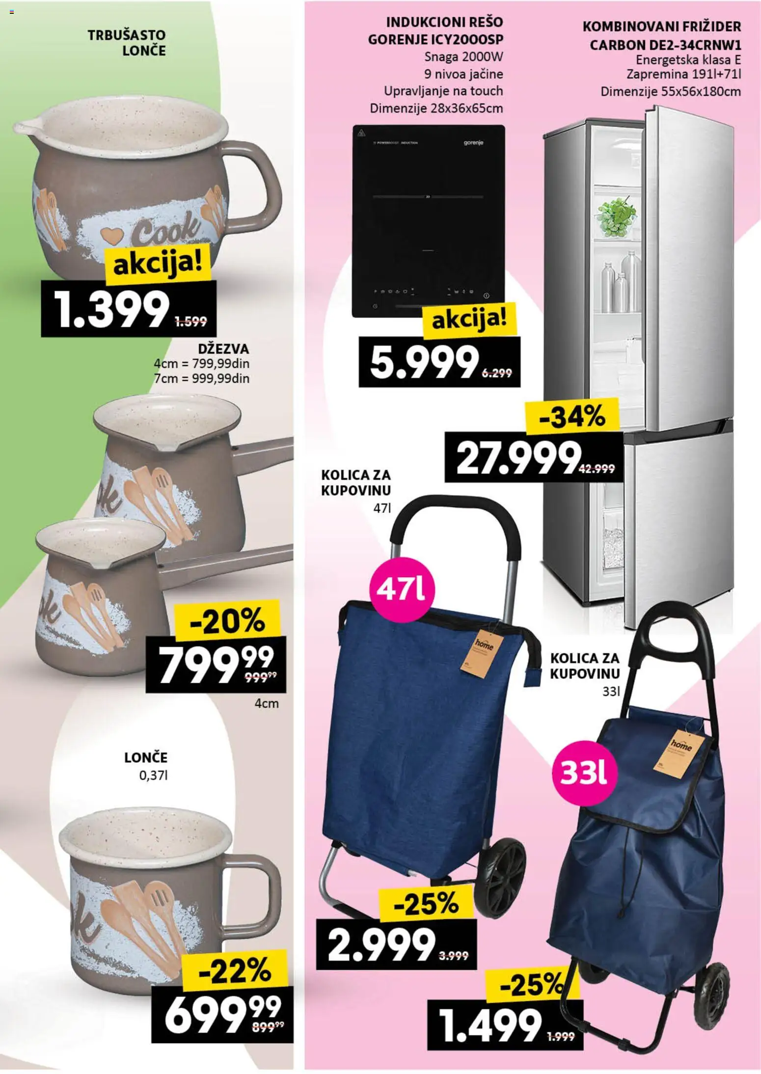 Roda katalog - važi od 12.02.2026 | Strana: 11 | Proizvode: Kolica, Indukcioni rešo, Kombinovani frižider, Frižider