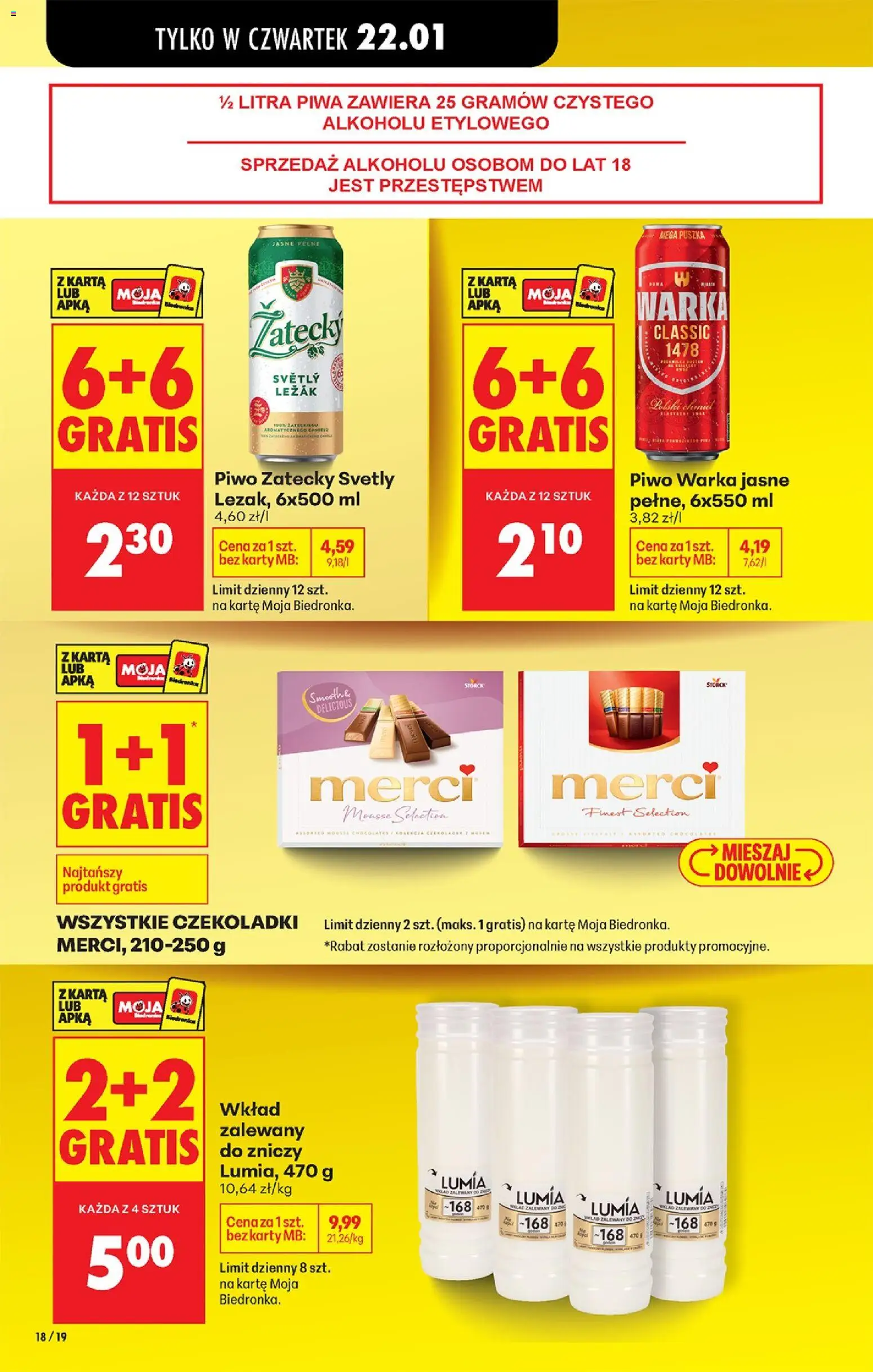 Biedronka gazetka - Oferta w tym tygodniu od 22.01.2026 | Strona: 22 | Produkty: Karta, Oliwa z oliwek, Mleko, Ser