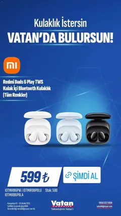 01.12.2025 tarihinden itibaren geçerli olan Vatan Bilgisayar kataloğu önizlemesi | Sayfa: 3 | Ürünler: Kulaklık