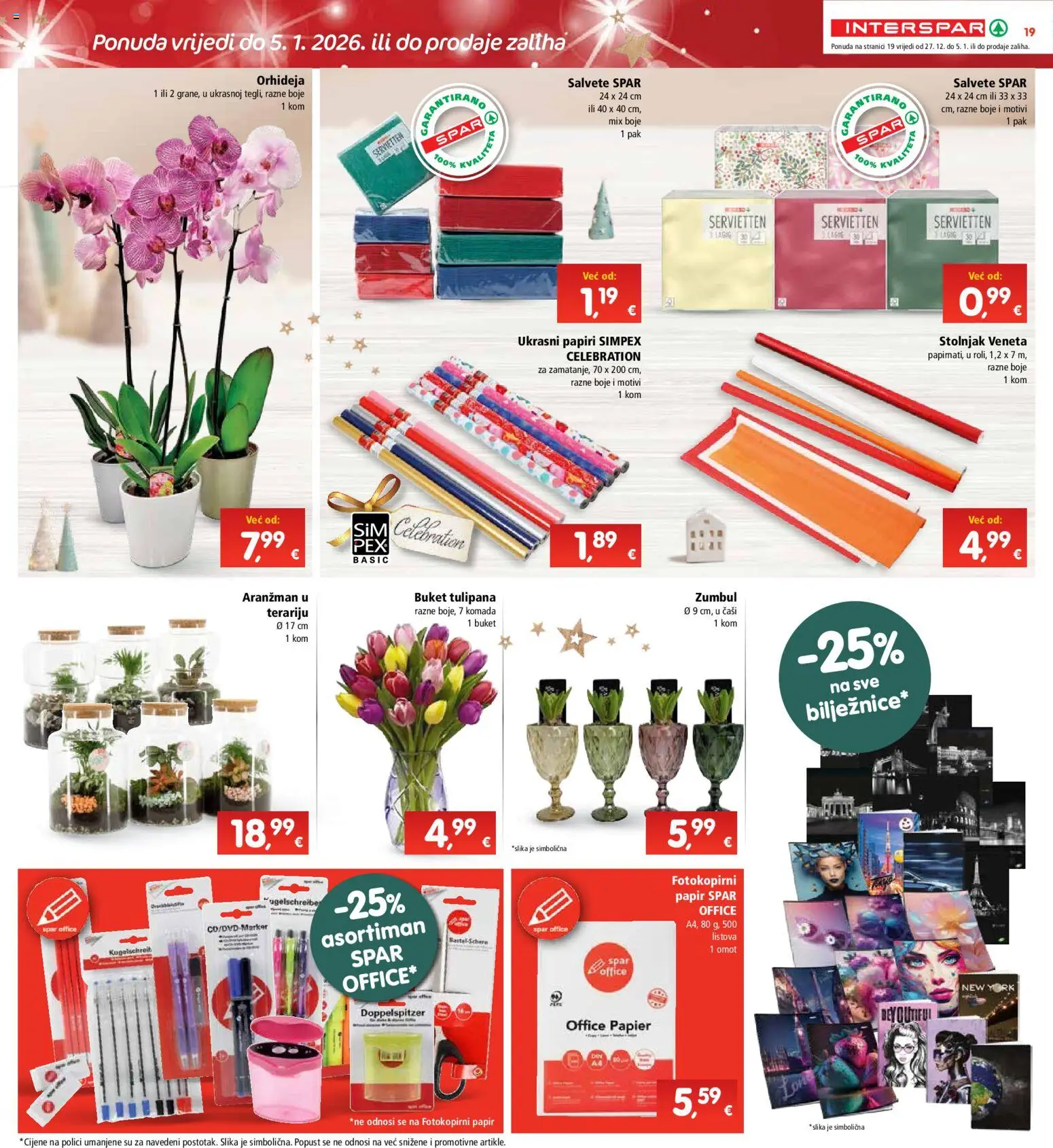 Interspar katalog | vrijedi od 27.12.2025 | Stranica: 24 | Proizvodi: Orhideja, Salvete, Stolnjak