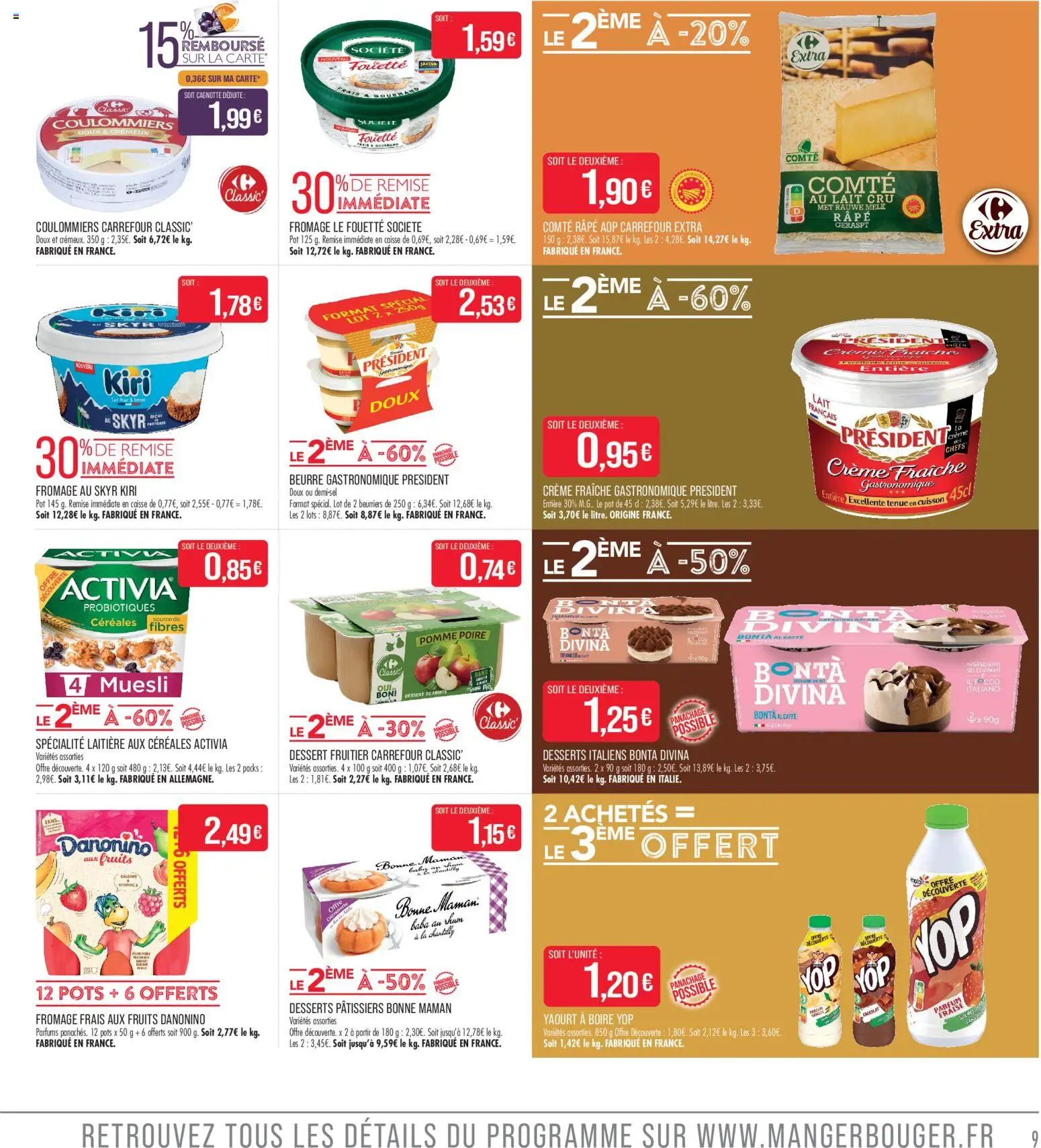 {H1} | Page: 9 | Produits: Poire, Parfum, Fromage, Crème