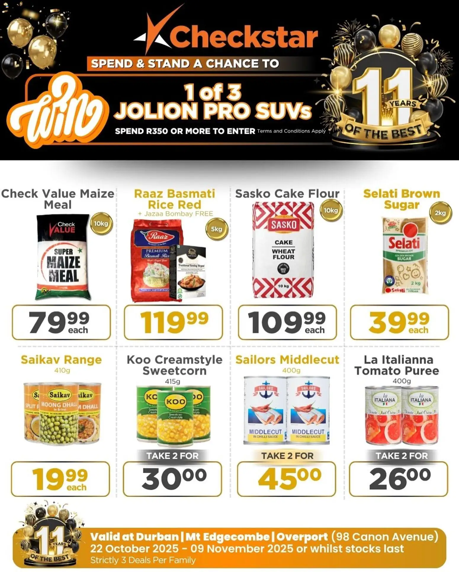 New Check Star catalogue – valid from 22.10.2025 | Page: 12 | Products: Cake, Flour, Sauce, Chilli