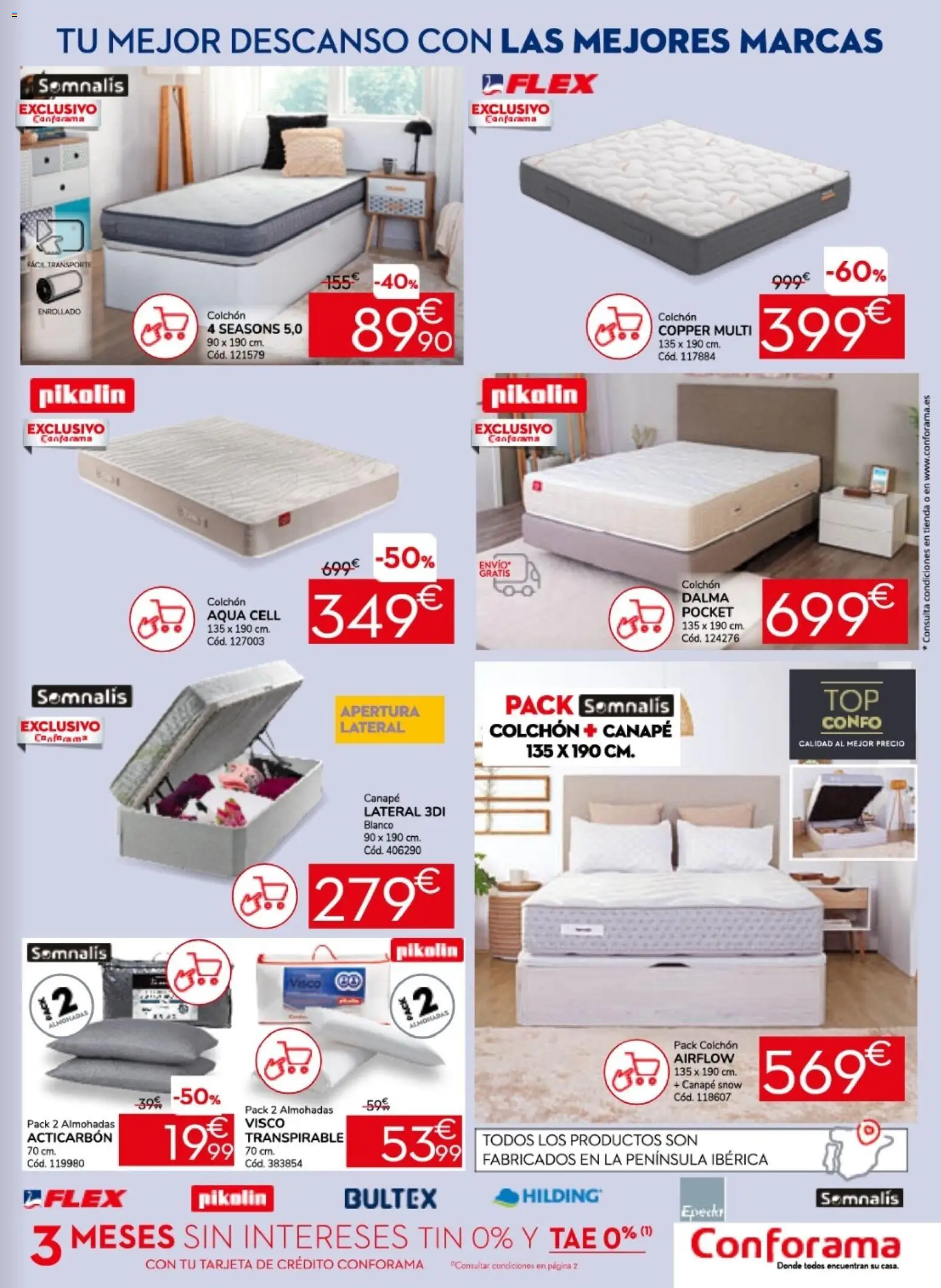 Conforama folleto │ válido desde el 26.02.2026 | Página: 13 | Productos: Colchon, Almohada