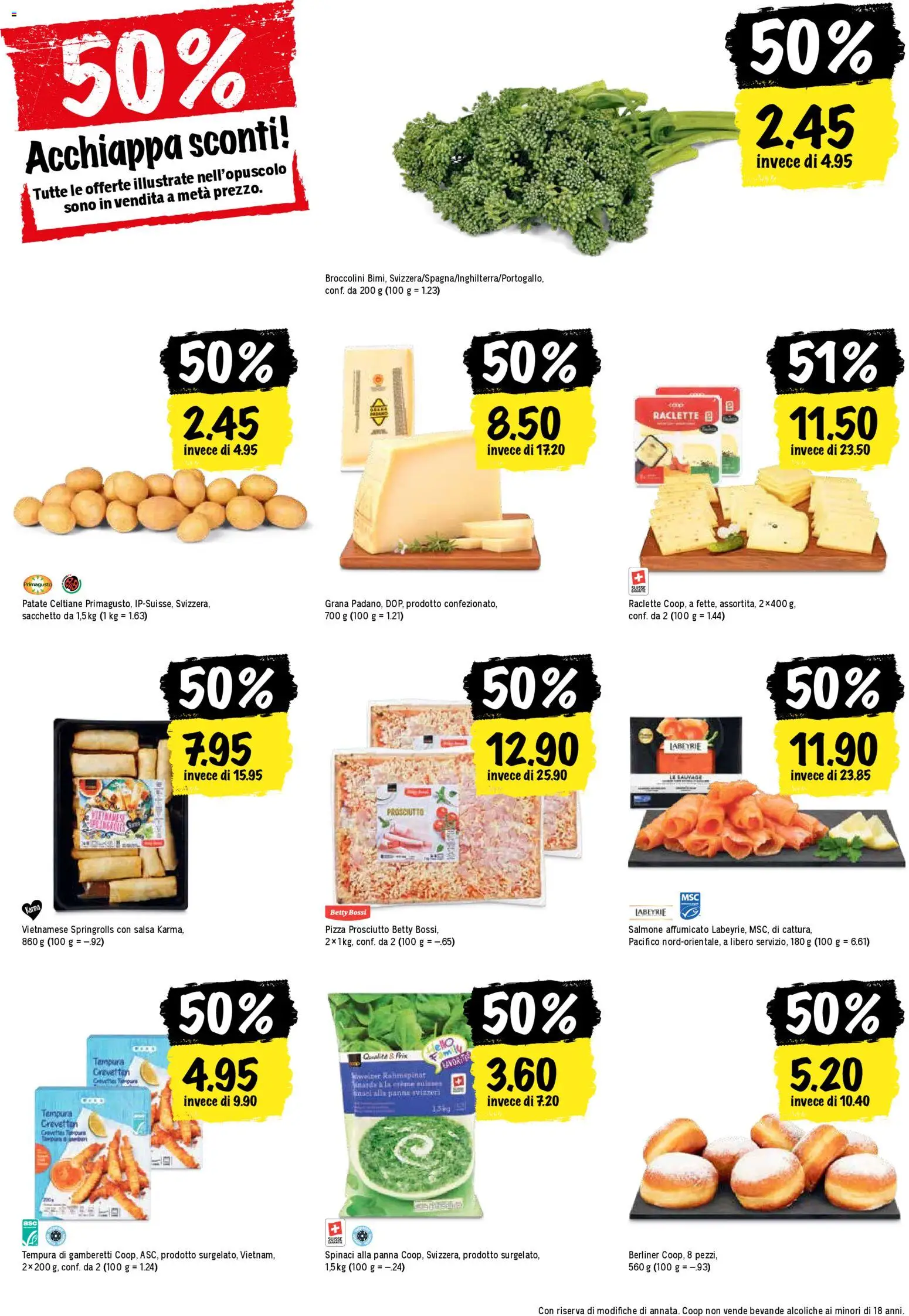 Coop - Una settimana di azioni – gültig ab 13.11.2025 | Seite: 22 | Produkte: Donuts, Pizza, Raclette, Creme