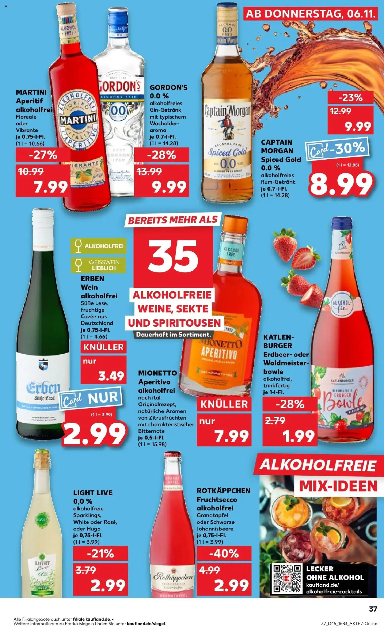 Kaufland prospekt Osterode Am Harz	 – gültig ab 06.11.2025 | Seite: 37 | Produkte: Martini, Äpfel, Captain morgan, Rotkäppchen
