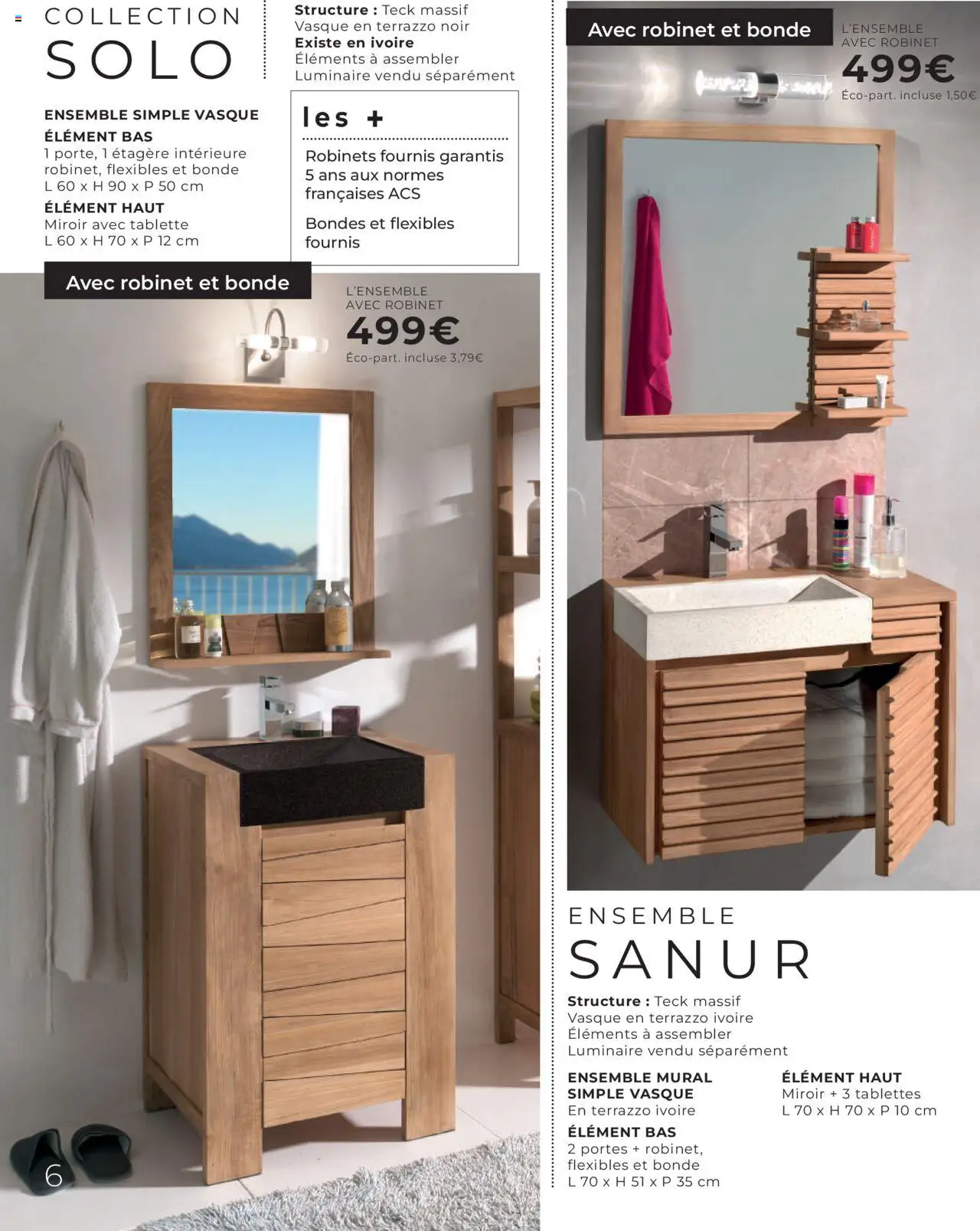  | Page: 6 | Produits: Tablette, Robinet, Étagère, Miroir