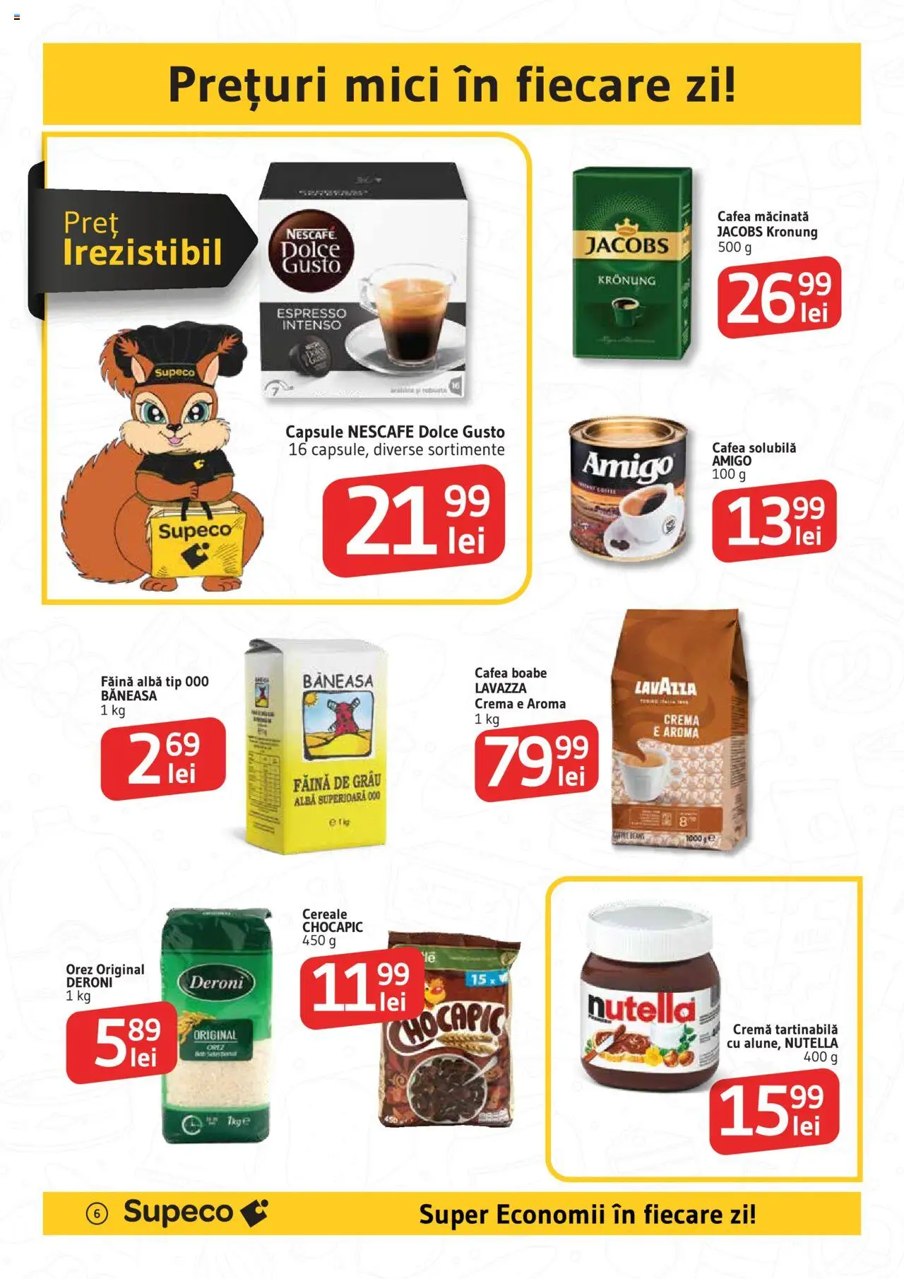 Supeco catalog - Deschidere Roman – valabil de la 04.09.2025 | Pagină: 6 | Produse: Cremă, Orez, Cereale, Cremă tartinabilă