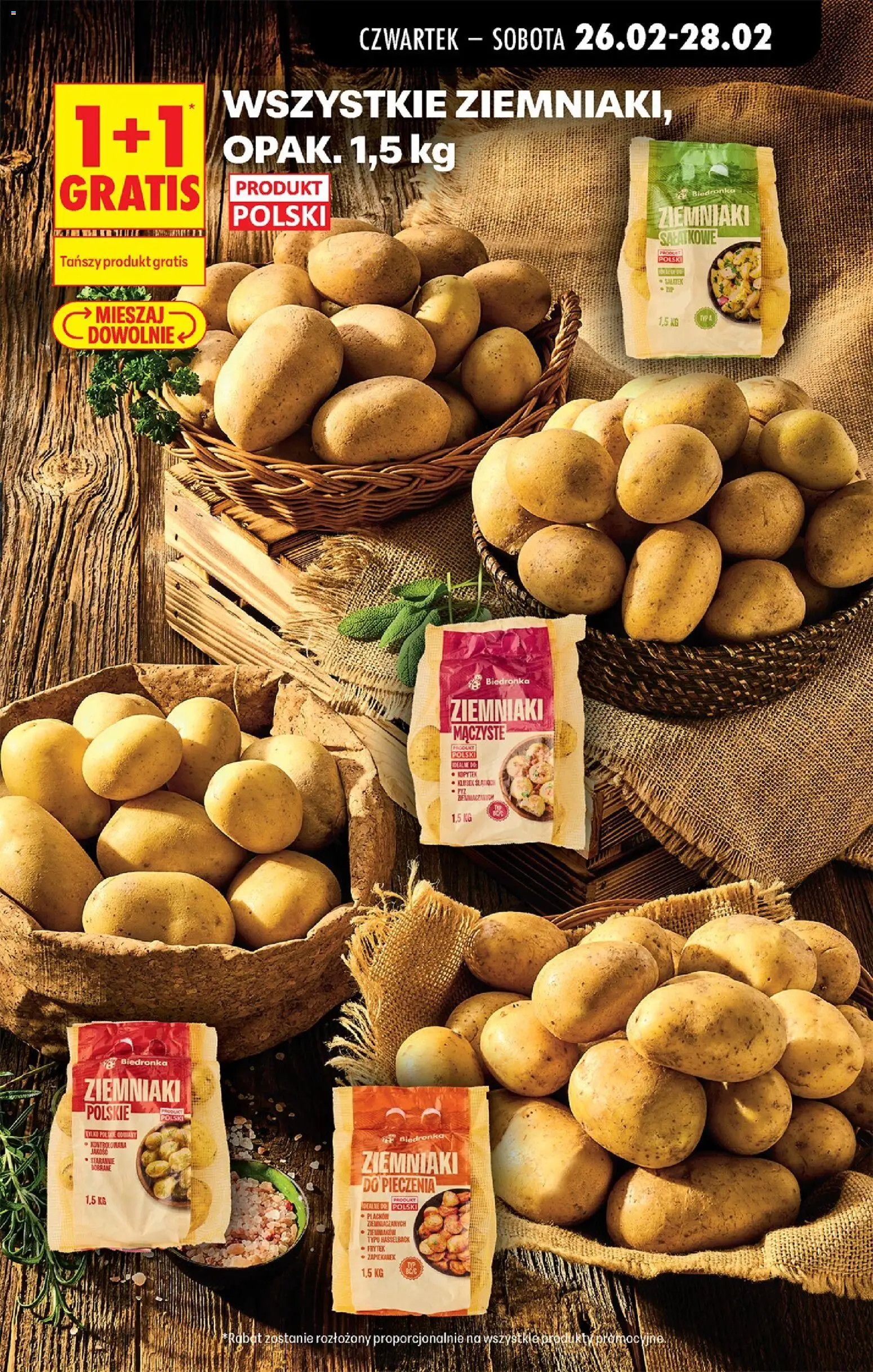 Biedronka gazetka - Oferta w tym tygodniu od 26.02.2026 | Strona: 23 | Produkty: Ziemniaki do pieczenia, Ziemniaki