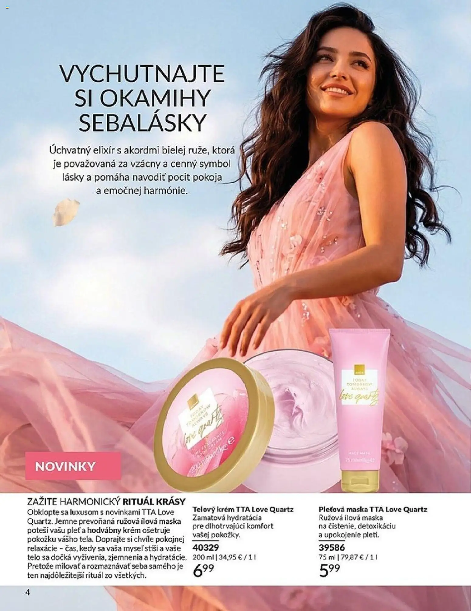 Nové Avon akcie – leták je platný od 01.05.2026 | Strana: 4 | Produkty: Maska, Telový krém, Krém