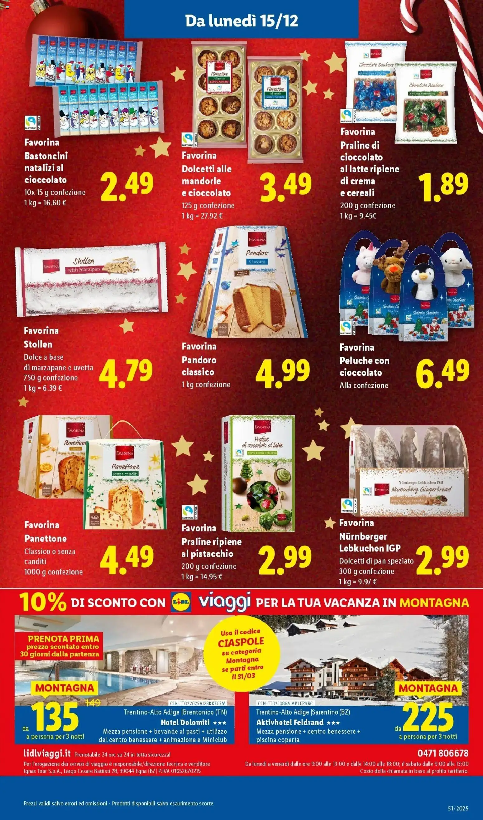 Volantino Lidl del 14.12.2025 | Pagina: 23 | Prodotti: Cereali, Piscina, Mandorle, Panettone