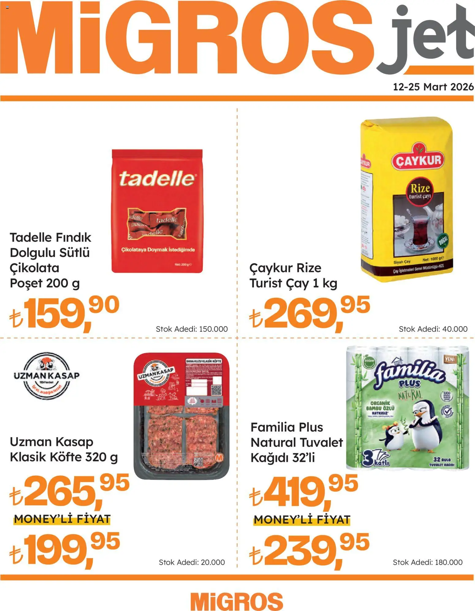 Migros Katalog - Migros Jet Dijital - 12.03.2026 tarihinden itibaren geçerlidir | Sayfa: 1 | Ürünler: Tuvalet, Çikolata, Çay, Fındık