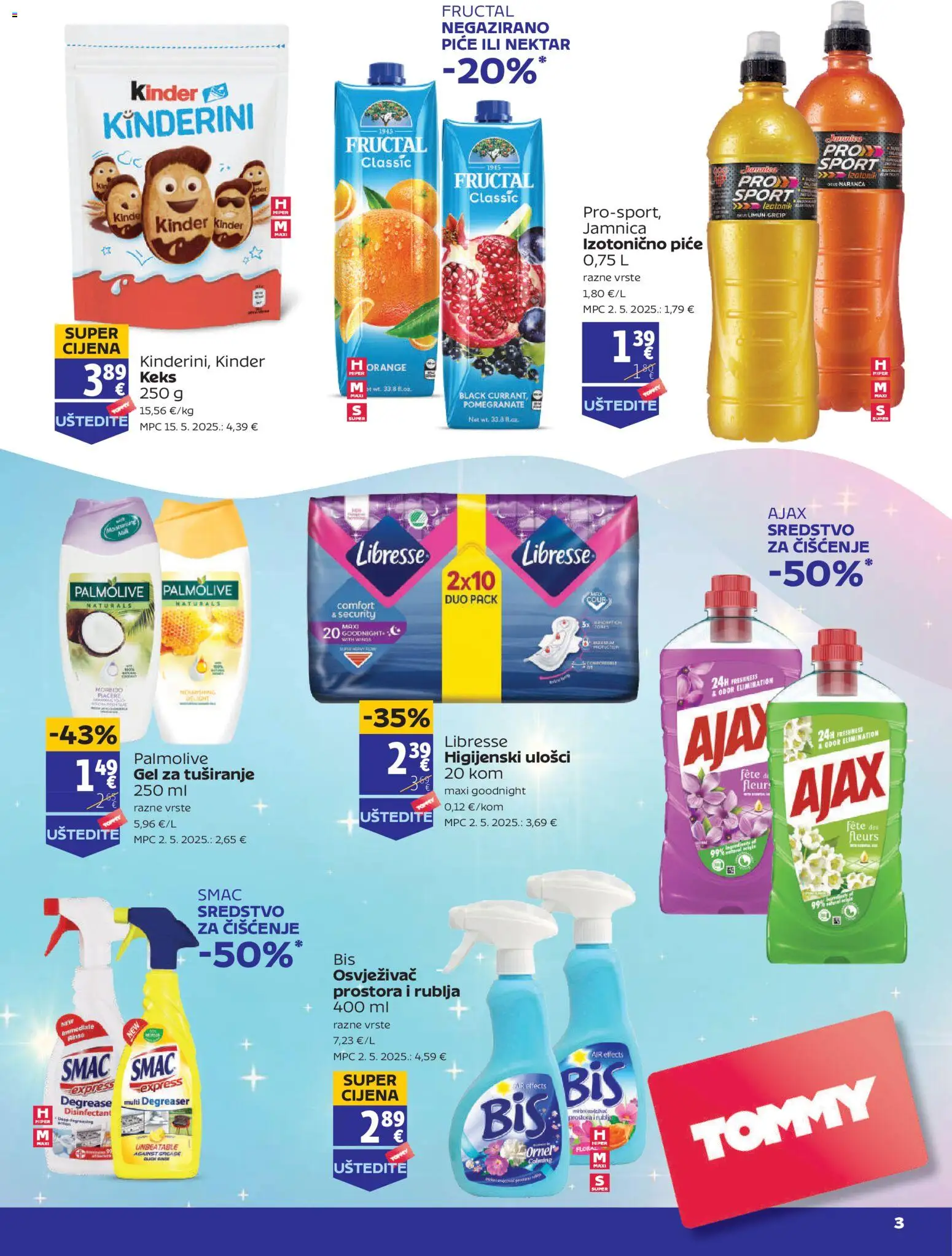Tommy katalog | vrijedi od 15.01.2026 | Stranica: 2 | Proizvodi: Gel za tuširanje, Osvježivač prostora, Limun, Smac