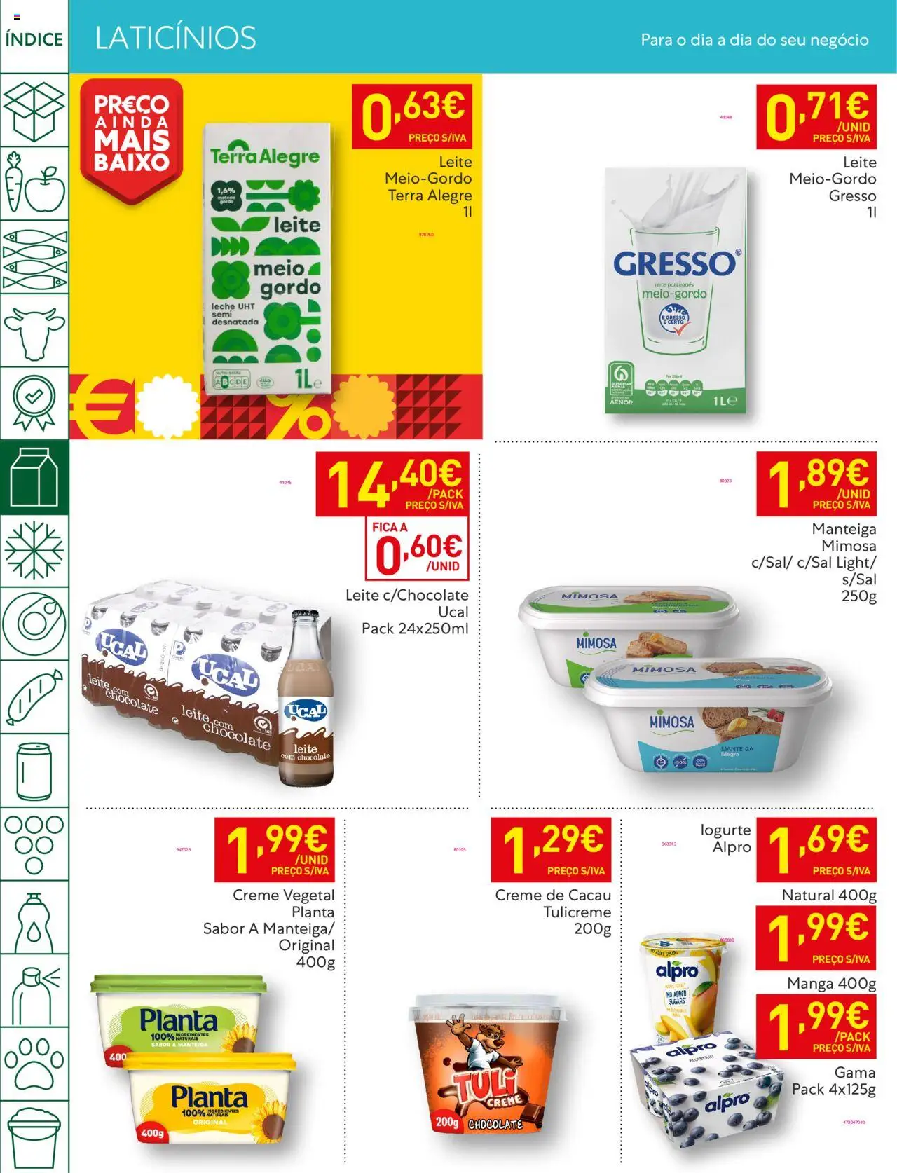 Recheio folheto │ válido de 12.08.2025 | Página: 20 | Produtos: Leite, Manteiga, Chocolate, Creme