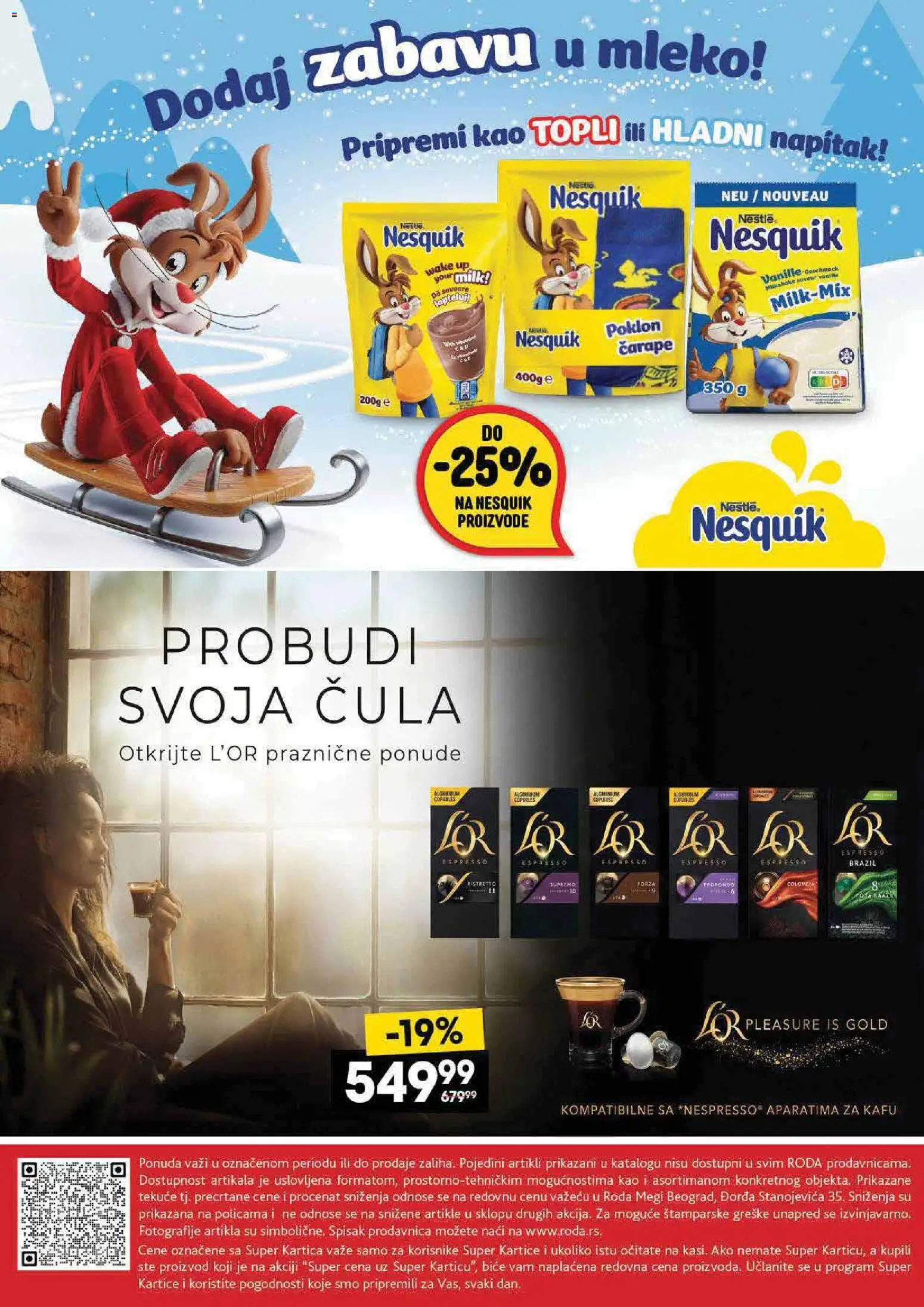 Roda katalog - važi od 08.01.2026 | Strana: 32 | Proizvode: Mleko, Čarape, Nesquik