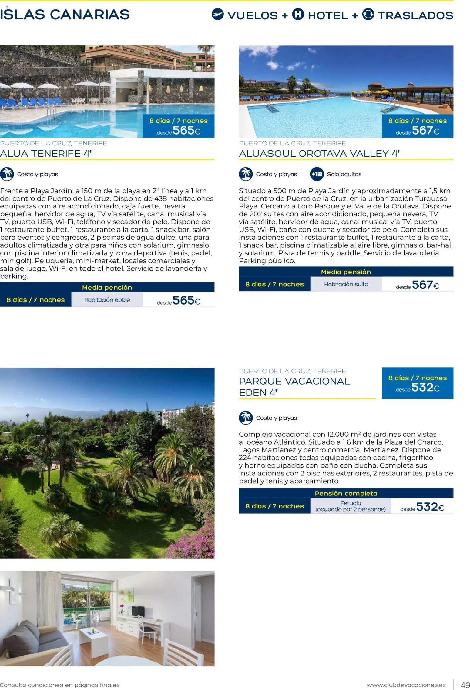 Viajes El Corte Inglés Club de Vacaciones │ válido desde el 01.02.2026 | Página: 49 | Productos: Teléfono, Nevera, Caja, Baño