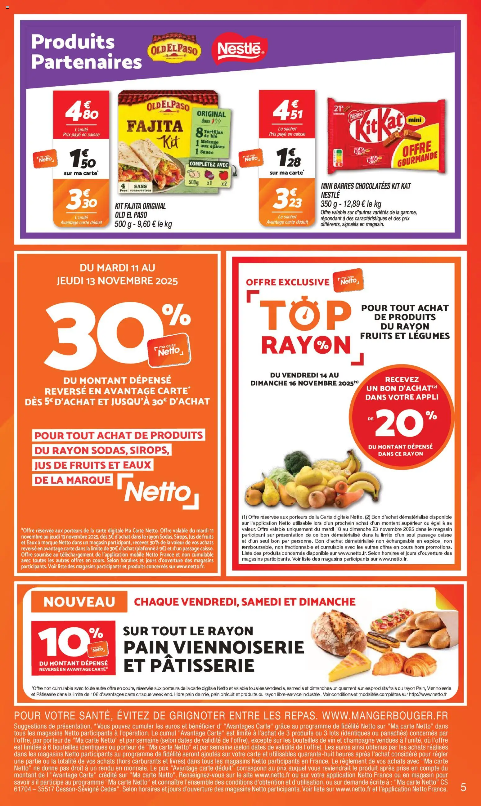 {H1} | Page: 5 | Produits: Tortillas, Prise, Pain, Vin