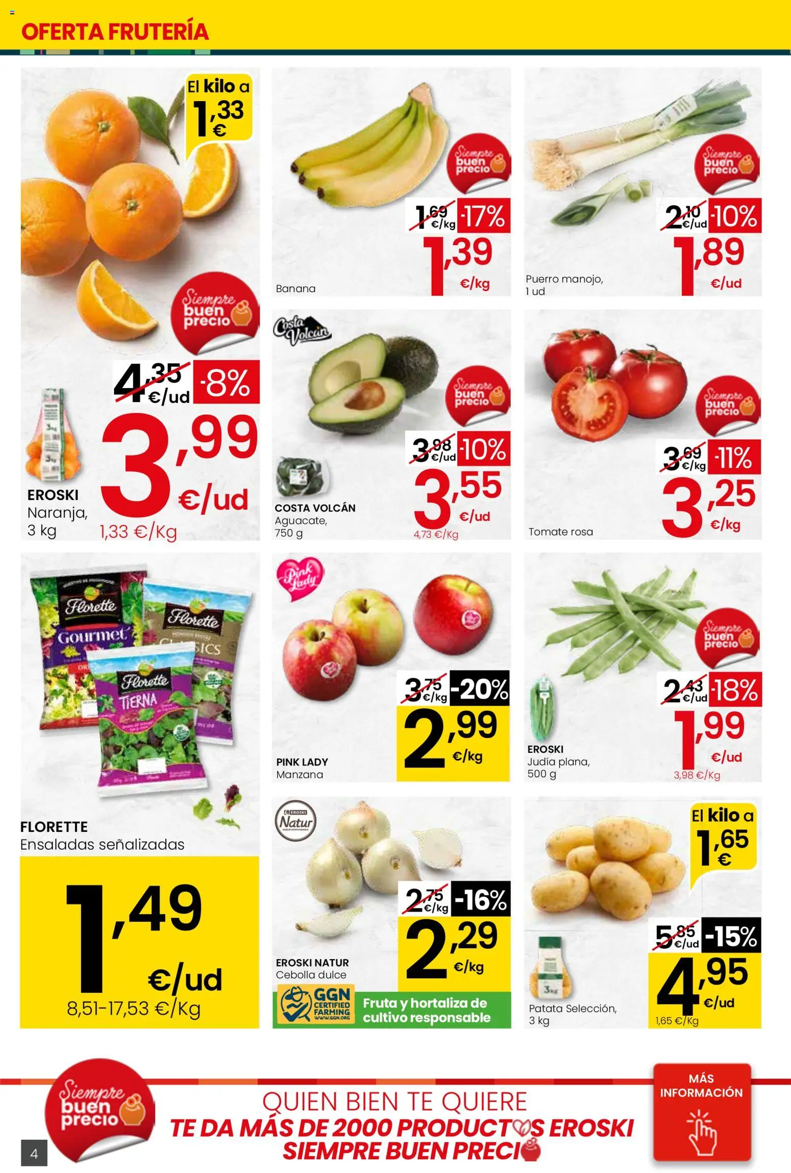 Eroski - Viste tu cesta de primavera Center │ válido desde el 12.03.2026 | Página: 4 | Productos: Manzana, Té, Παγωμένο τσάι