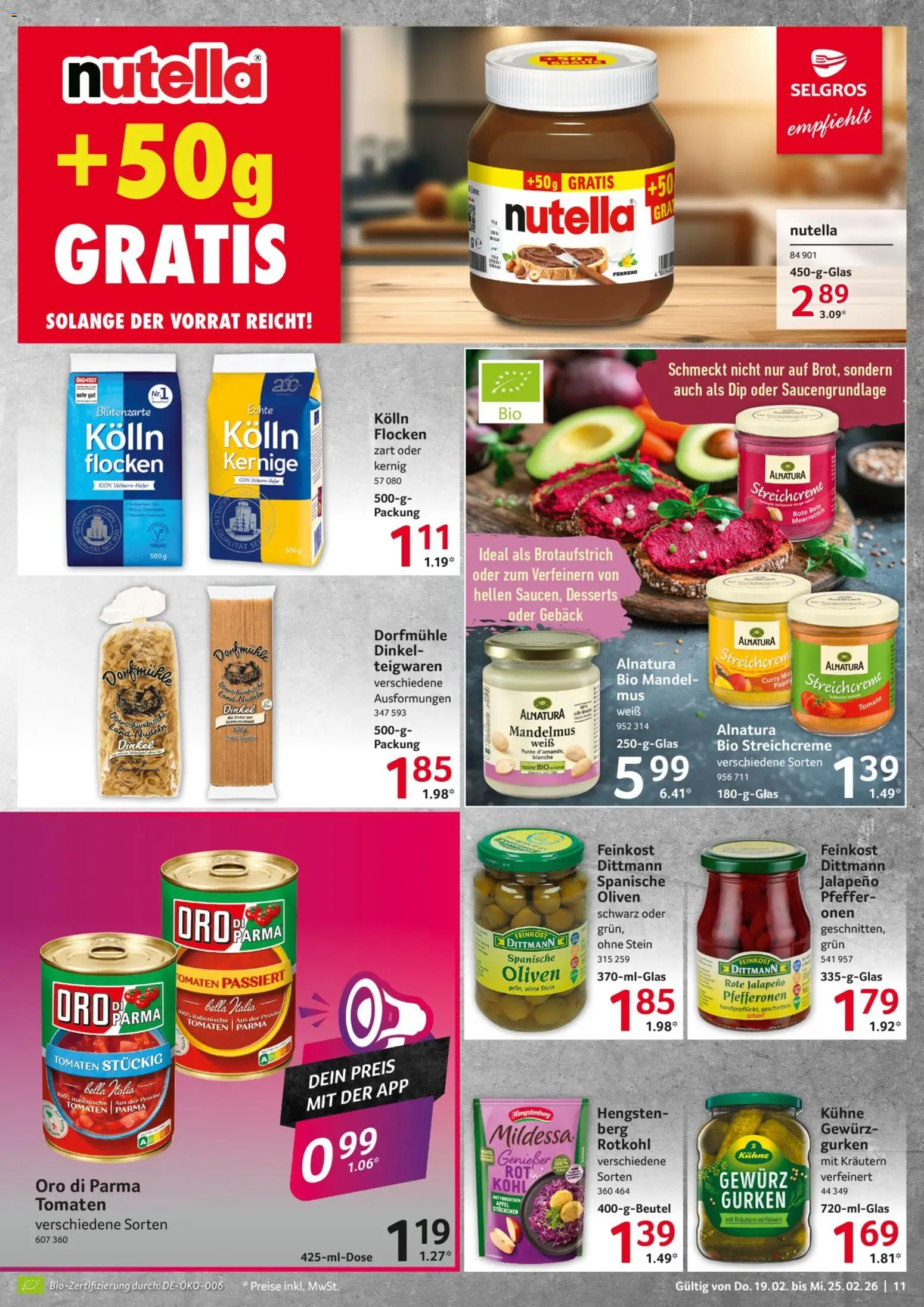 Selgros Prospekt 	 – gültig ab 19.02.2026 | Seite: 11 | Produkte: Äpfel, Tomaten, Rouge, Pfeffer
